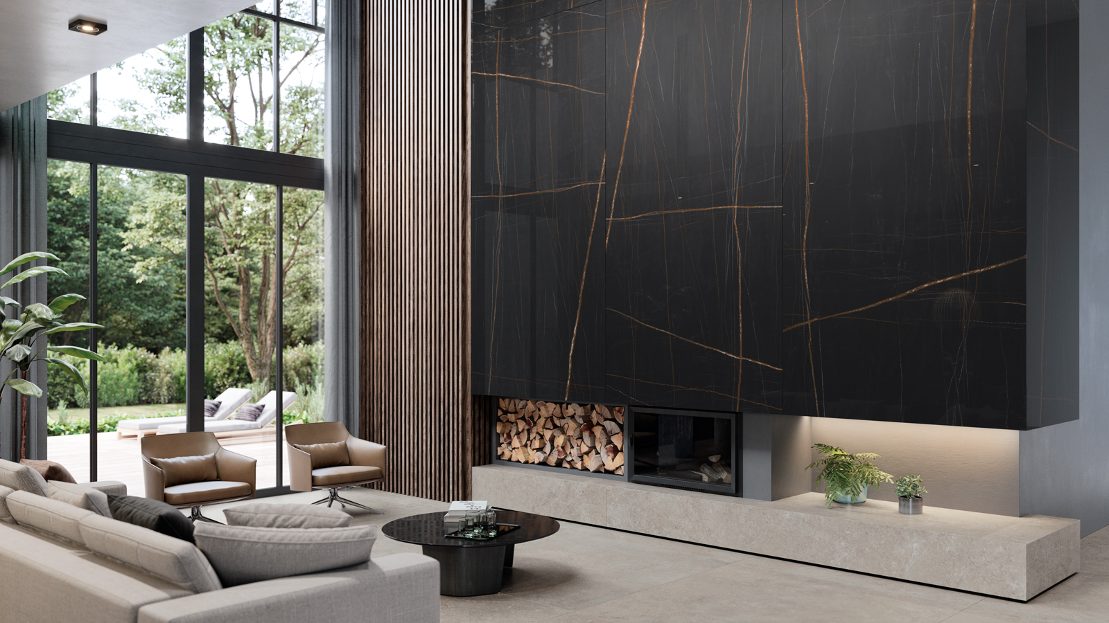 C221101841 На стену Xlight Nylo Noir Polished 6 мм 120x120 - фото 4