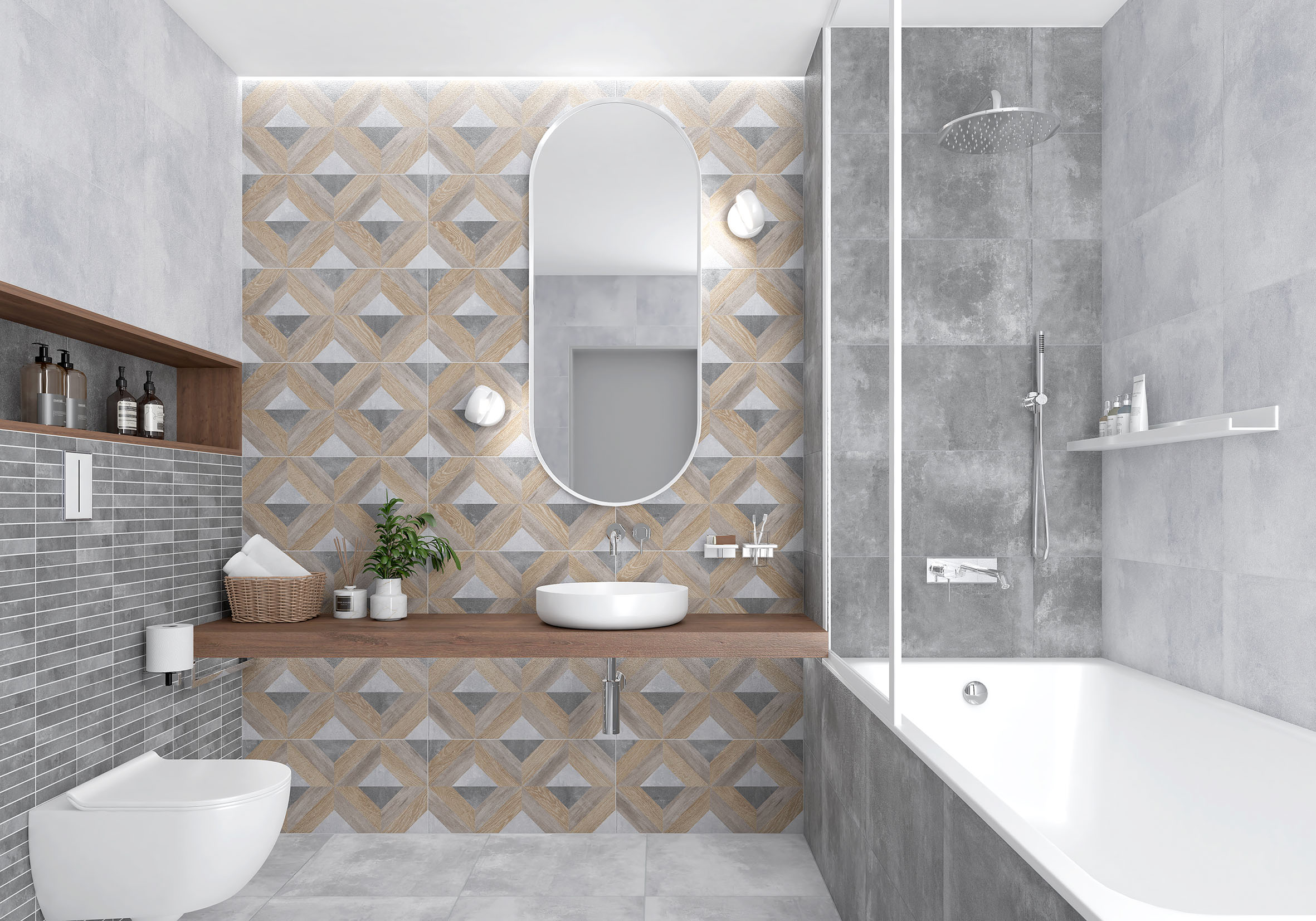 На пол Etnis Светло-Серый 50х50 - фото 10