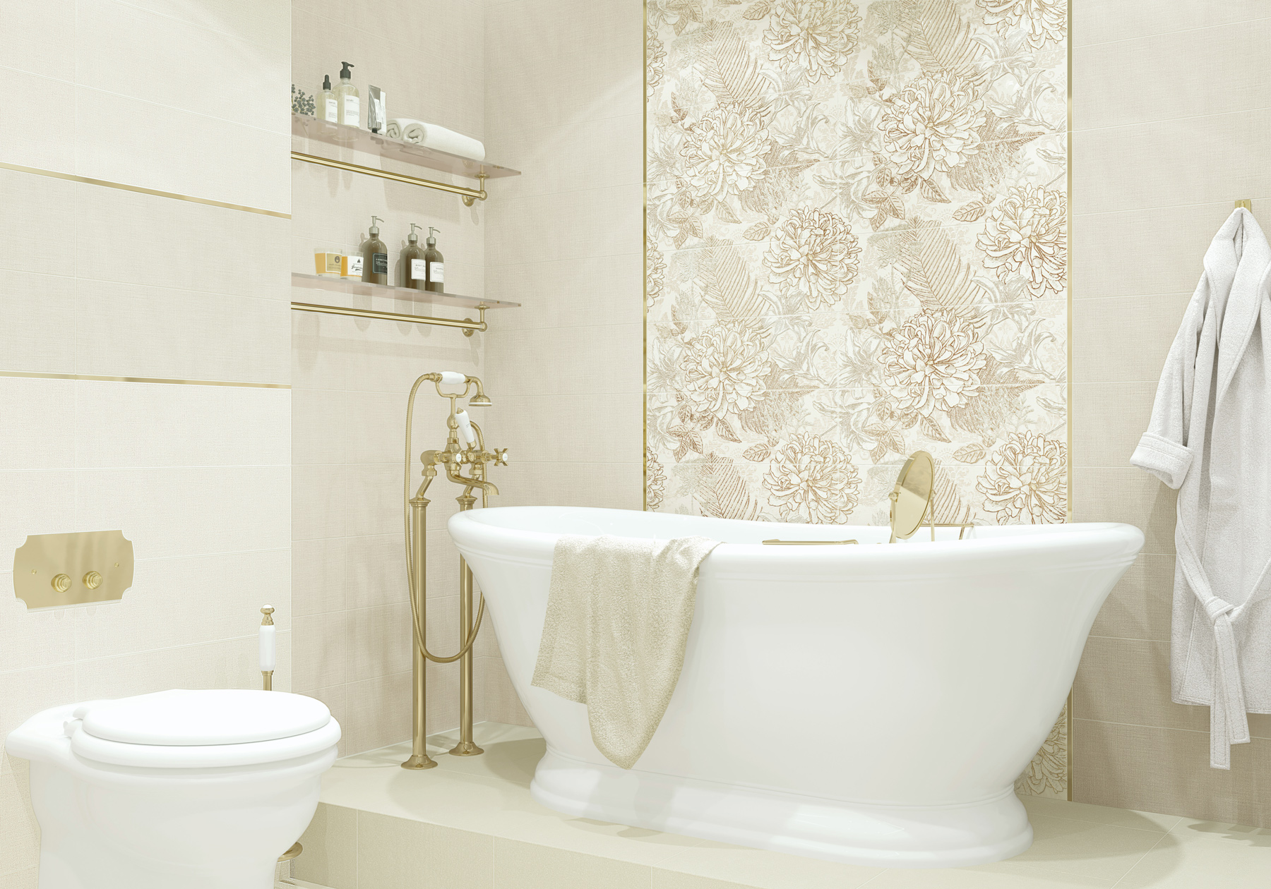 BW0TNR09 Бордюр Bloom Tenor Gold - фото 2