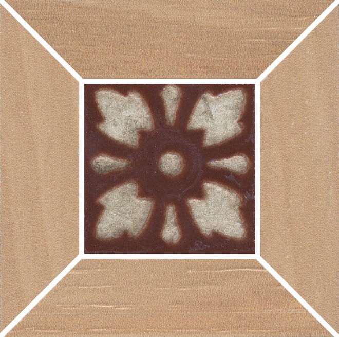 ID78 Декоративная вставка Слим Вуд Беж наборный 9.6х9.6