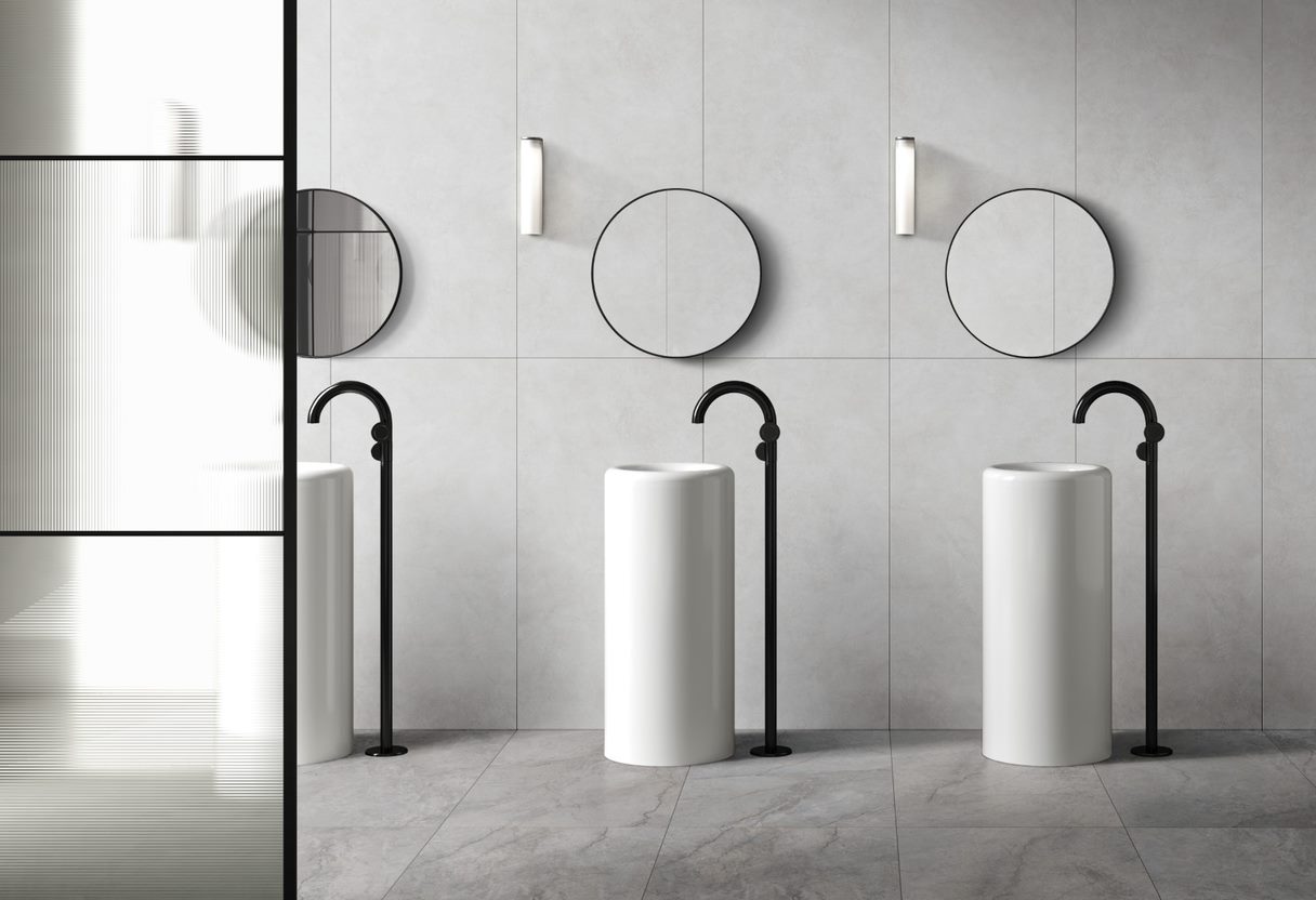 K947813R0001VTET На пол MicroCement Светло-серый Матовый 60x60 - фото 15