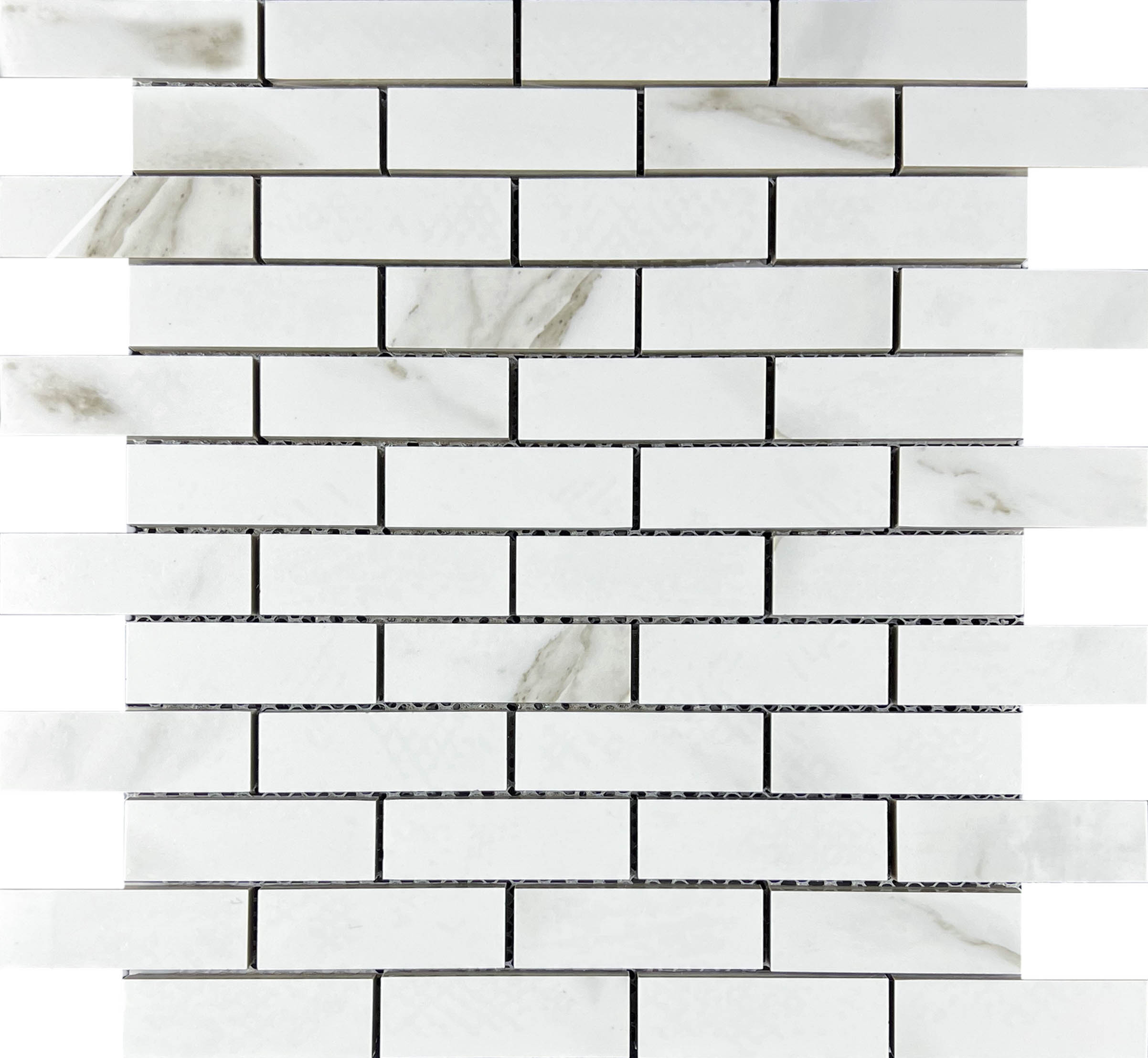 Декор Statuario Eva Mosaic Brick Bone - фото 2