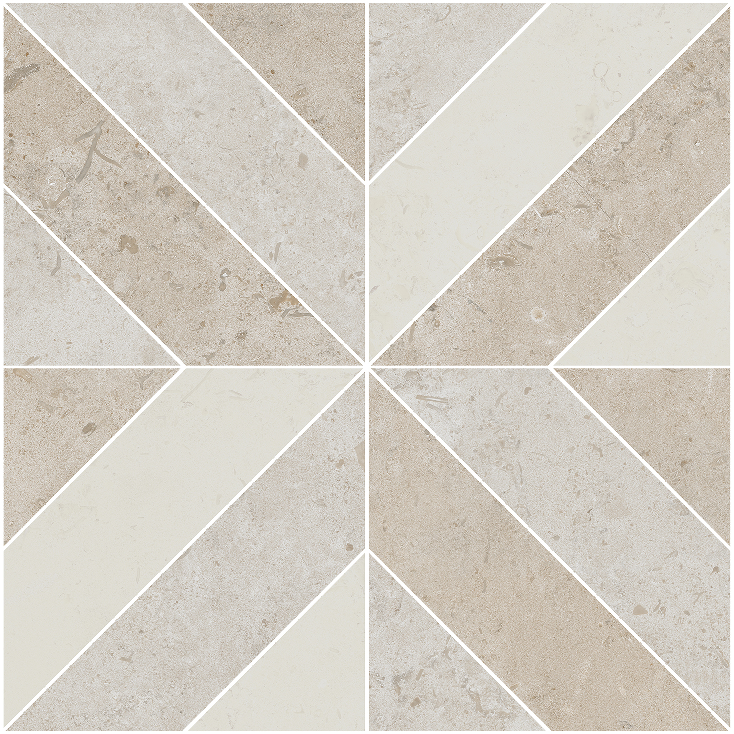 ID125T Декор Про Лаймстоун Бежевый матовый орнамент 9мм 60х60 - фото 10