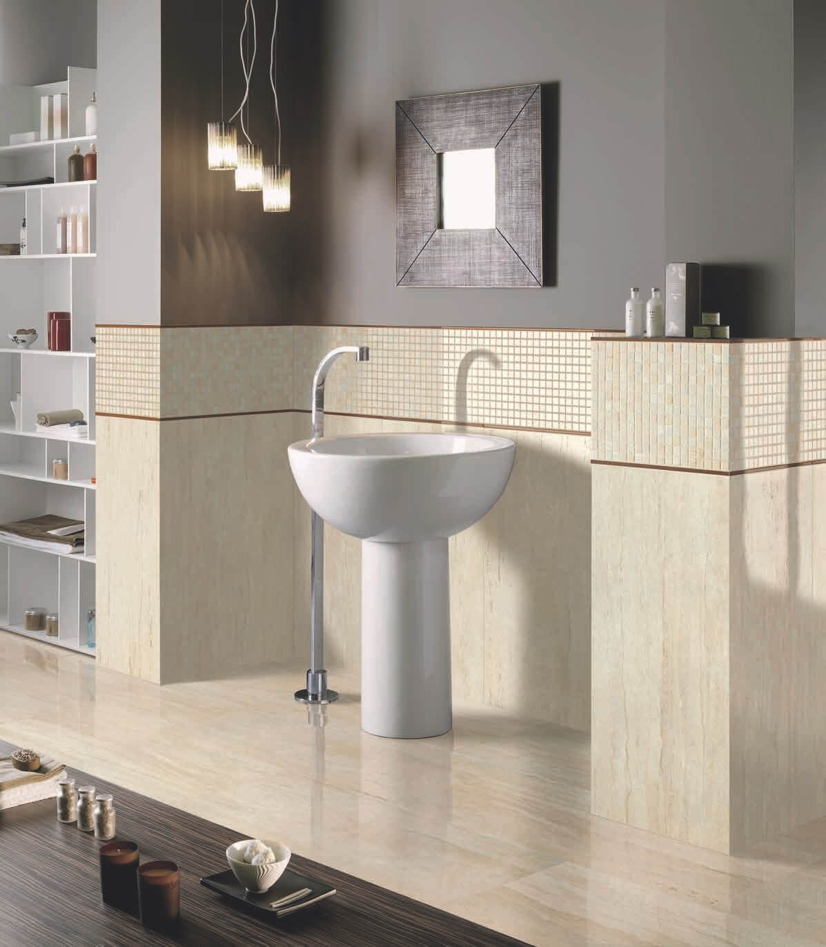 Декор I Travertini Inserto Stencil Beige - фото 6