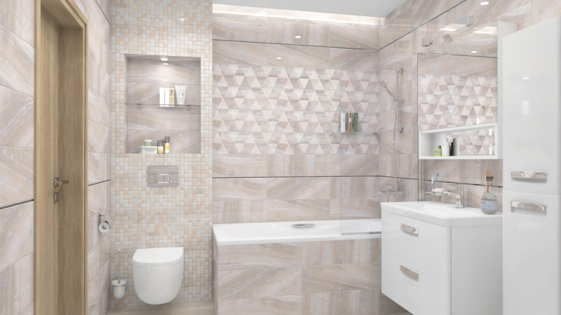 17-10-11-1186 На стену Diadema Бежевая Рельеф - фото 10