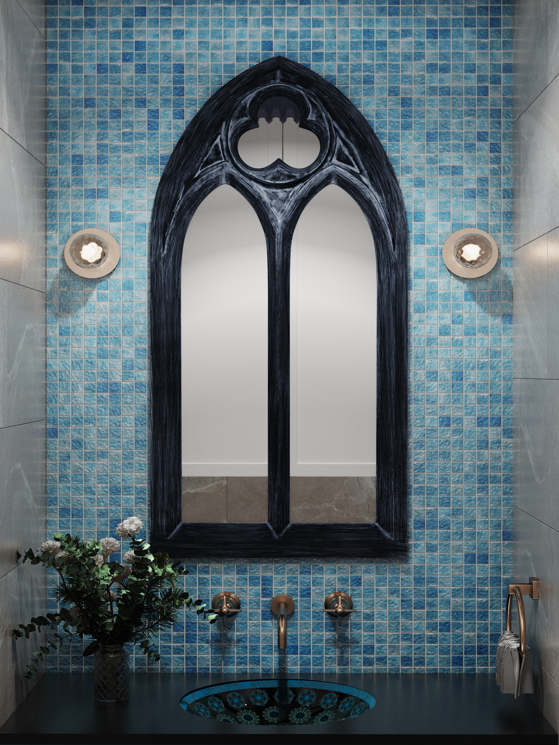 Arktika 4*20*20  327*327 На пол Стеклянная мозаика Arktika  - фото 12