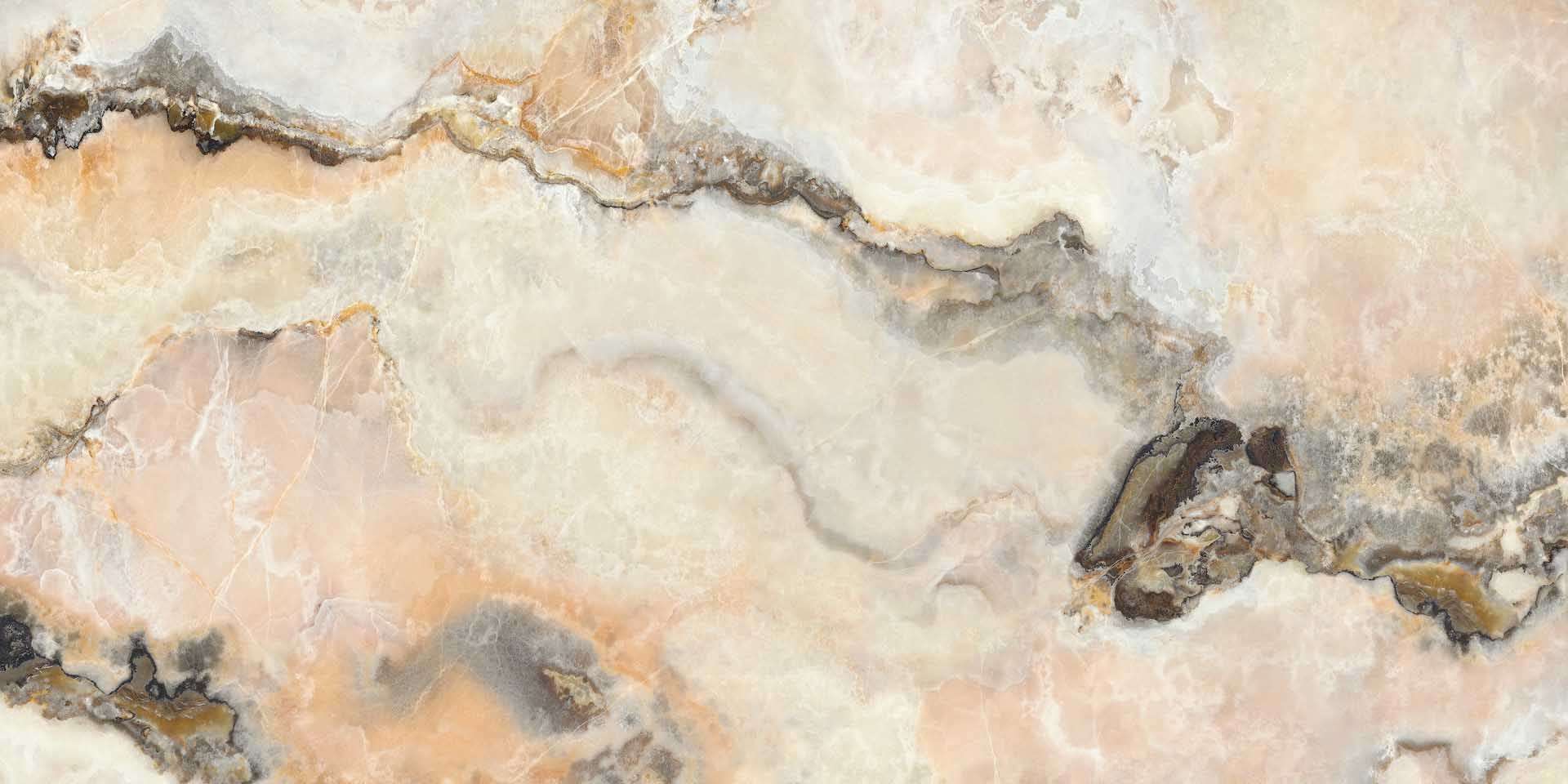 L315651MF6 На пол Onici Maxfine Onice Rosa Lucido 6mm 300x150 - фото 4