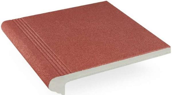 4161 Ступень Бетонная Плитка Фронтальная 416 Красный 30x32.5