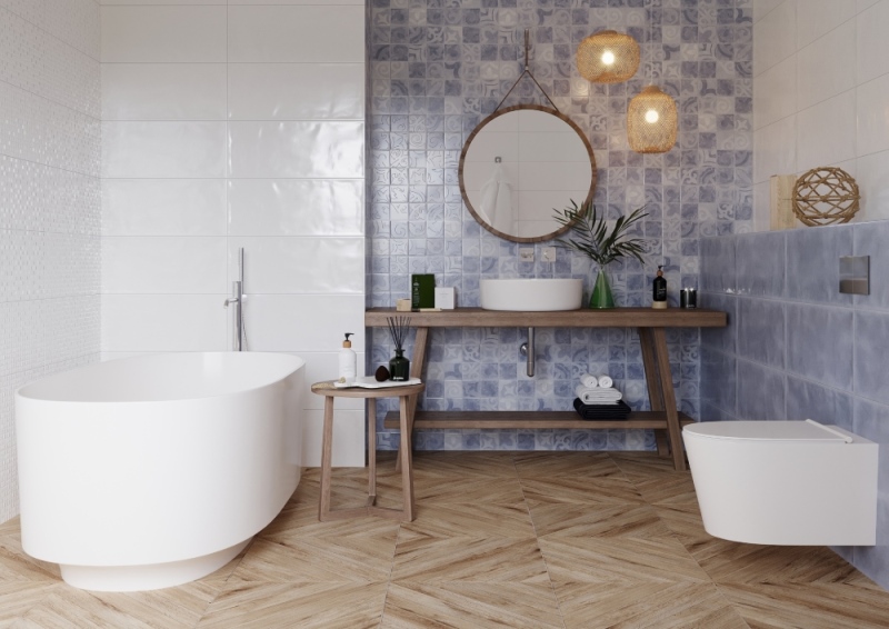 010100001216 На стену Folk Blue wall 01 - фото 7