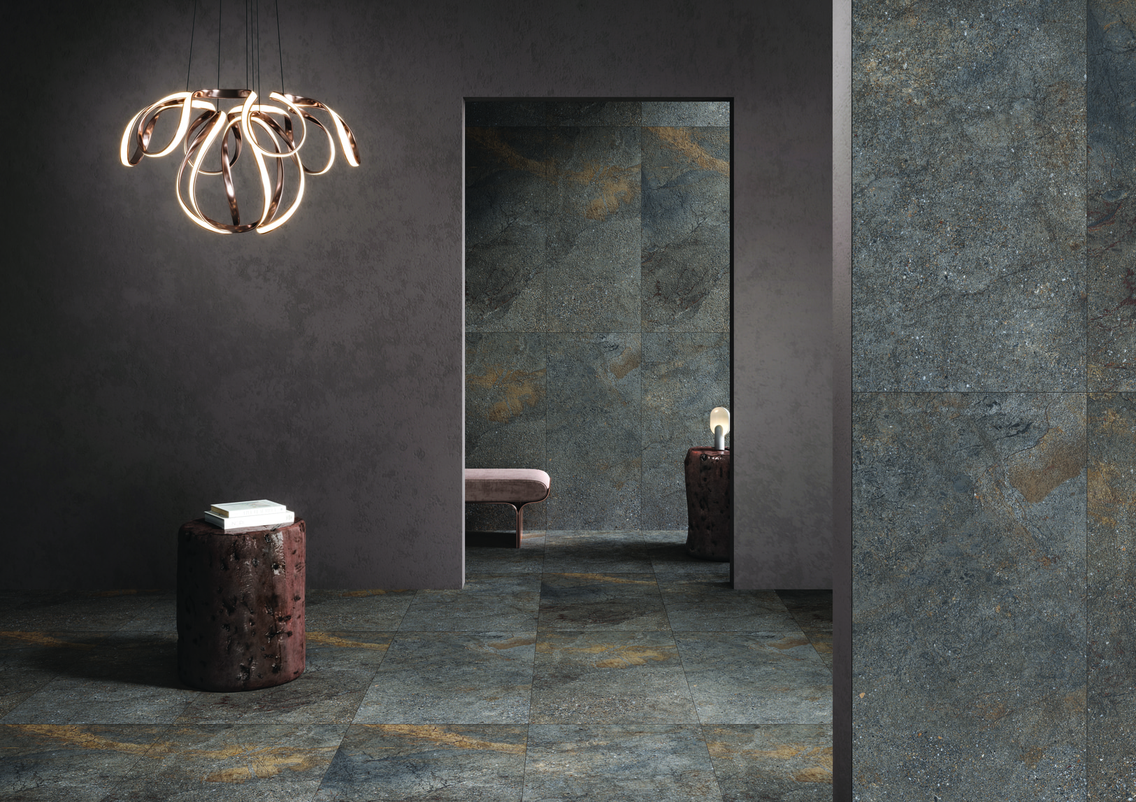 NTTHS99809K На пол Axion Shiny Slate Сахар лаппато 60x120 - фото 18