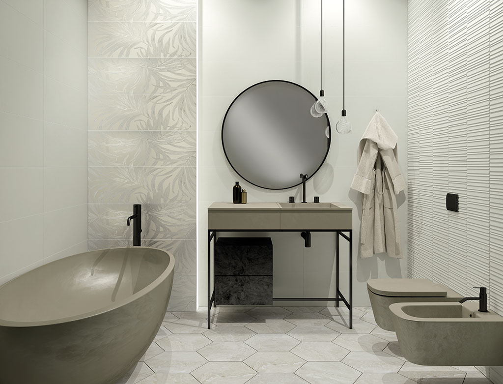 На стену Rotterdam Rel White - фото 2