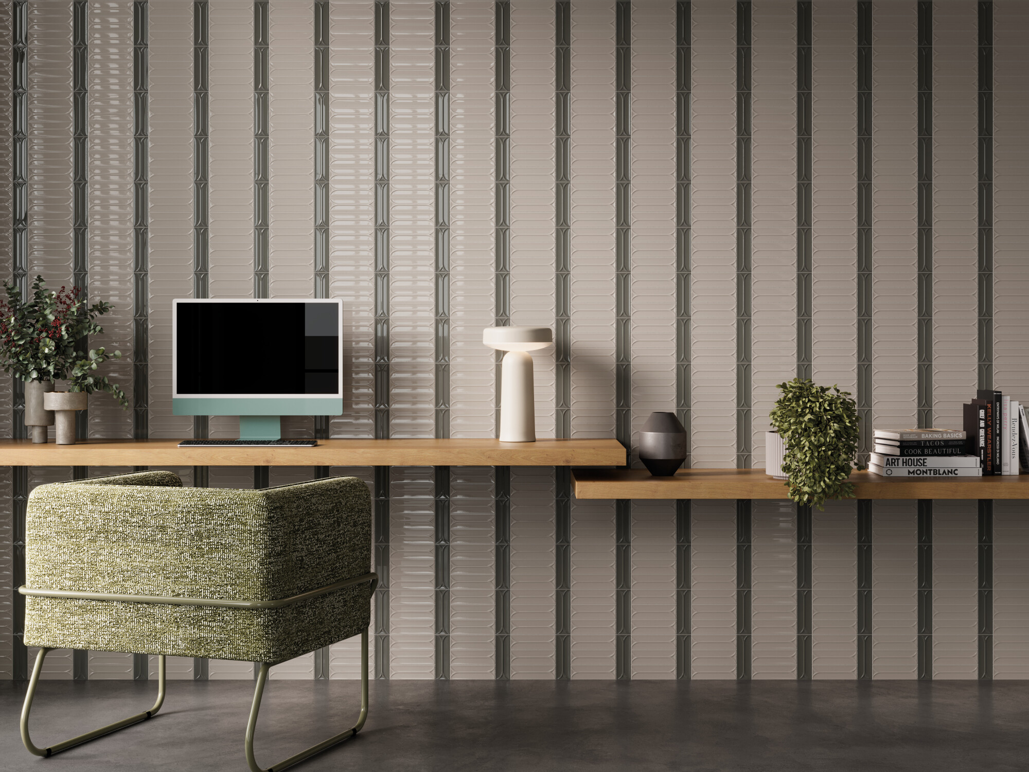 41682 На стену Elipse Taupe 5x15 - фото 5