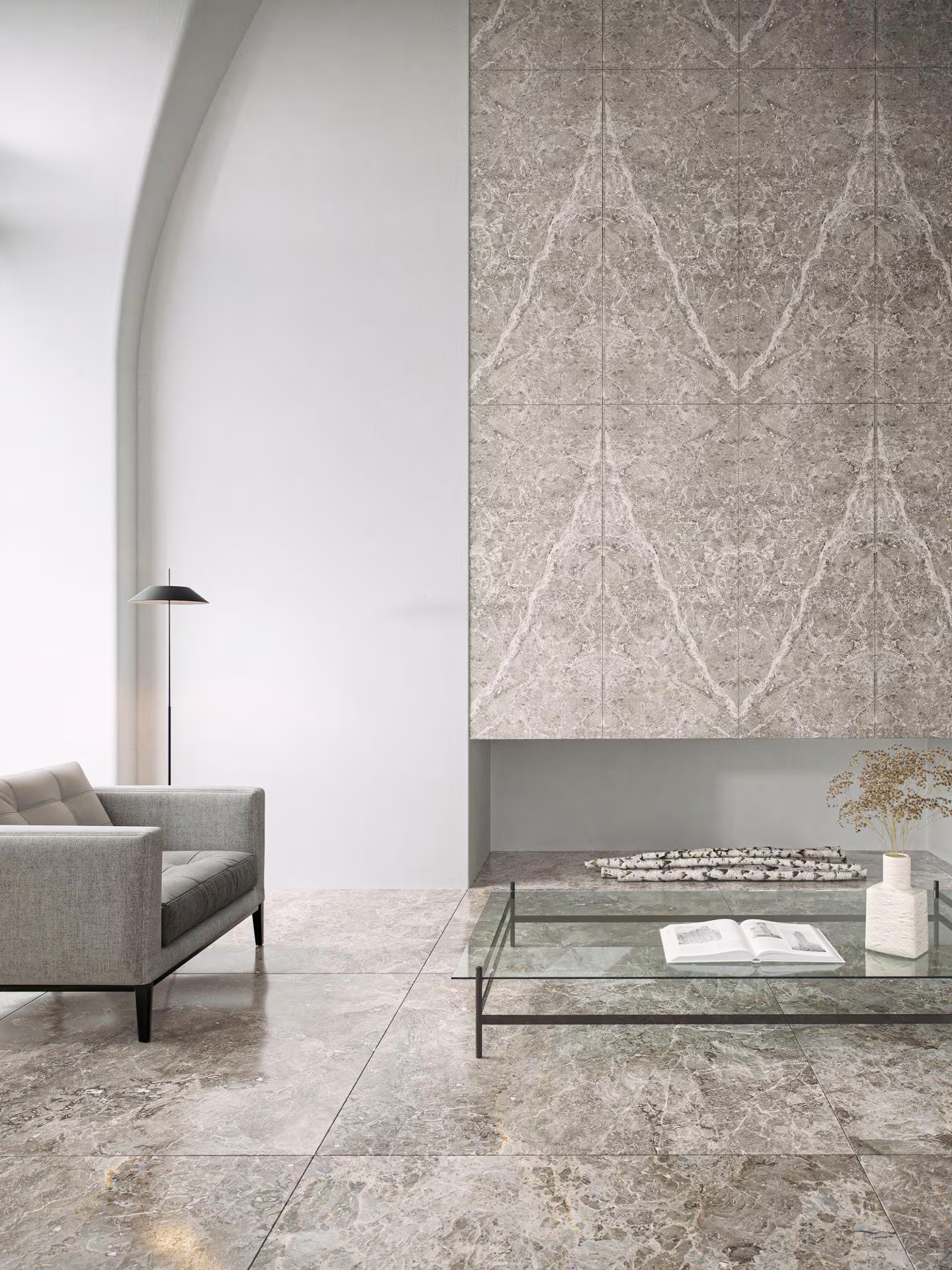 100324918 На пол Elegant Grey matt 59.6x59.6 - фото 7