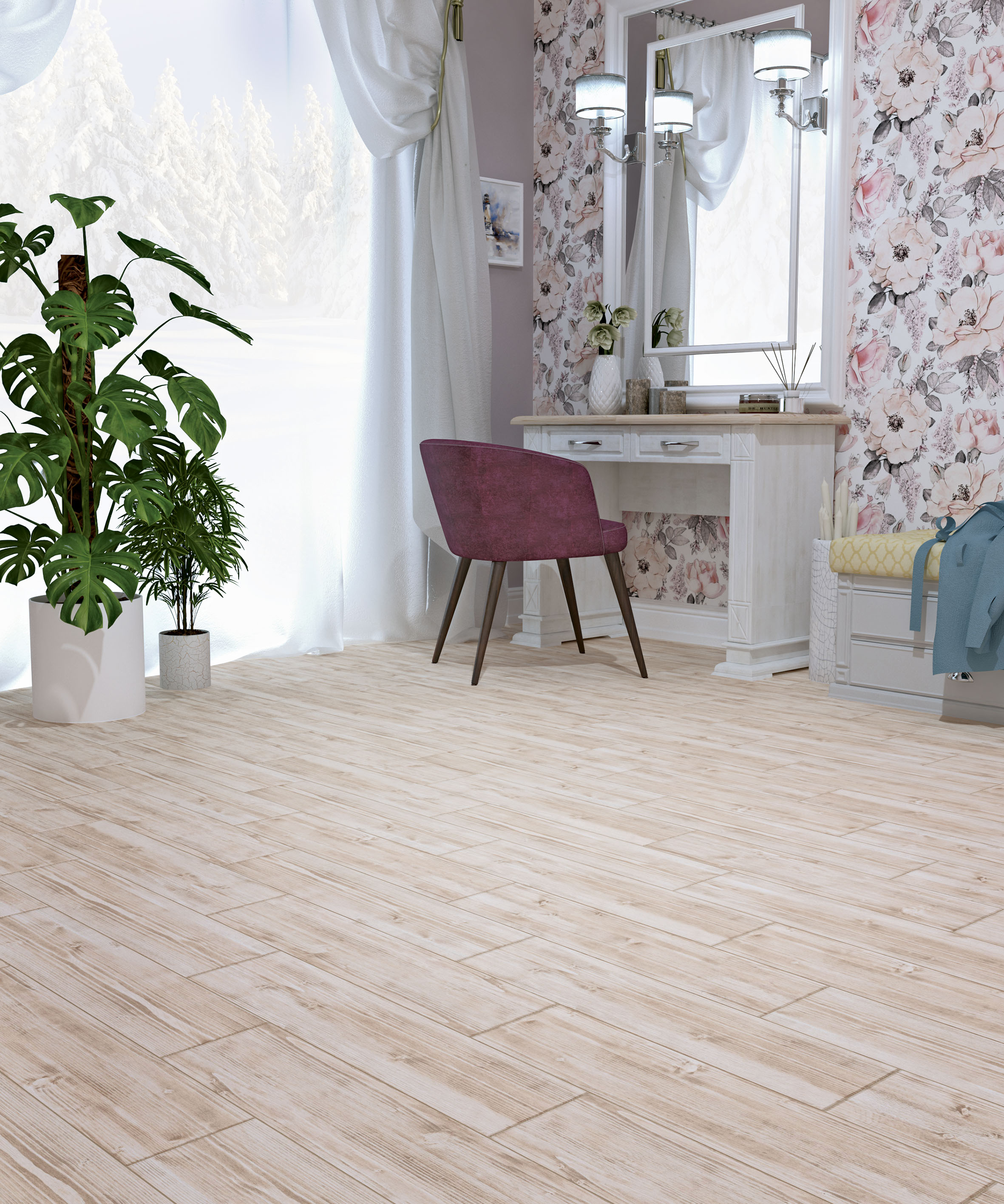 На пол Fernando Бежевый 59.4x14.7 - фото 6