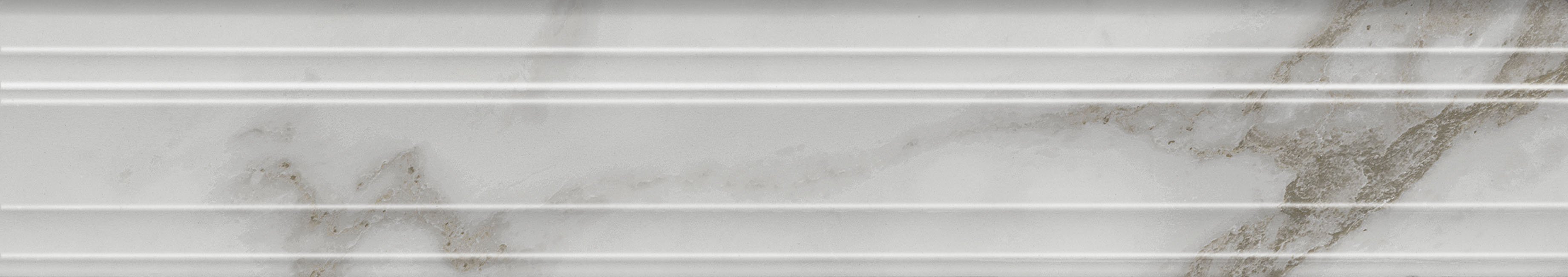 BLF025R Бордюр Монте Тиберио Багет бежевый светлый глянцевый обрезной 40x7.3x2.7 - фото 2