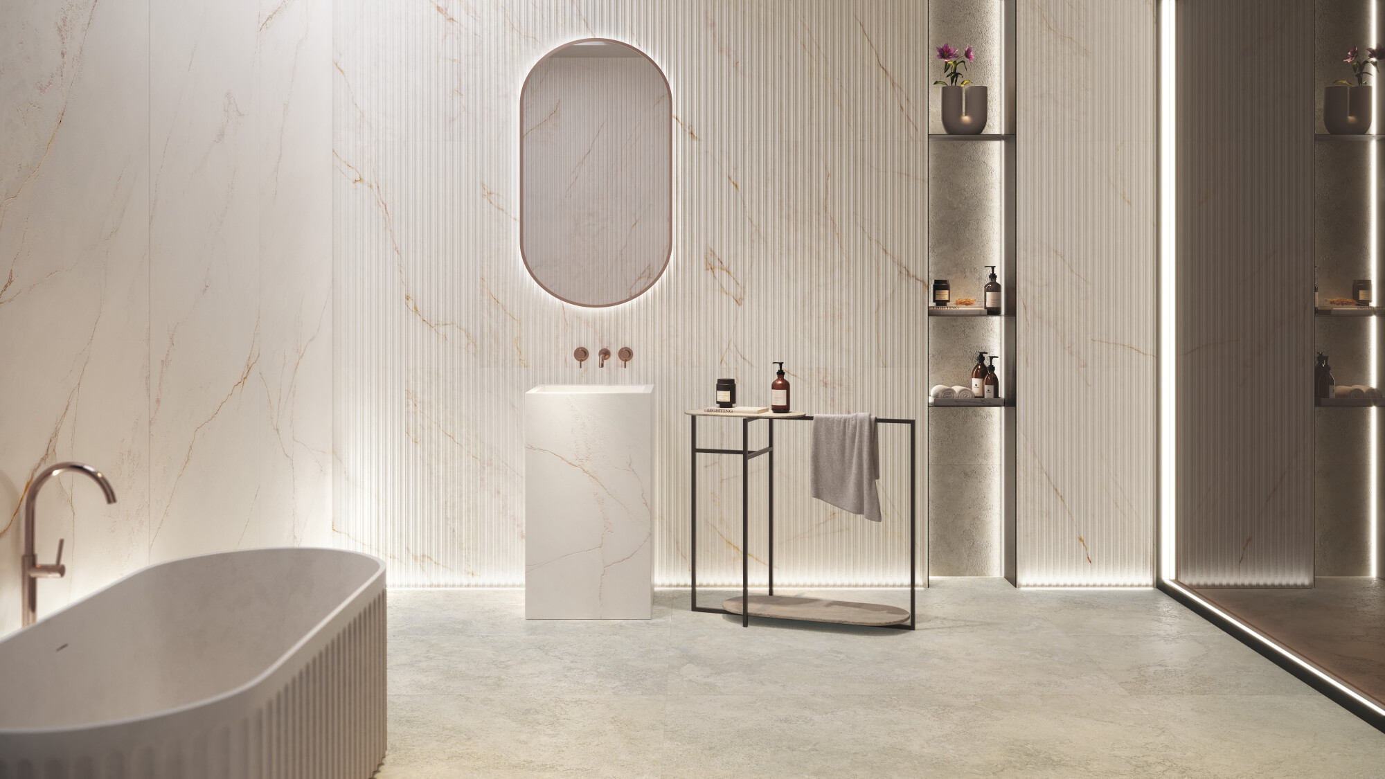 39500 На стену Museum Dahlia White SP/33.3X100/R 33.3x100 - фото 32