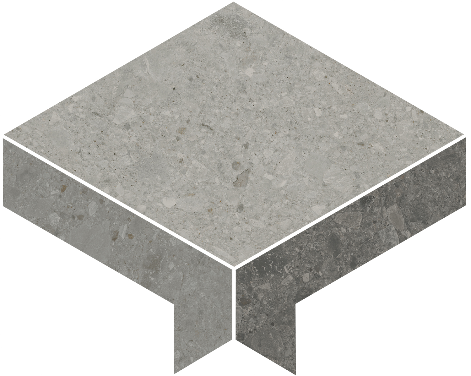 ID170 Декор Чеппо ди Гре 1 наборный матовый обрезной 30x24x0.9 - фото 2