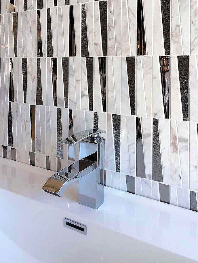 На стену Hi-Tech Мрамор Серый Серебро 298x298 - фото 5