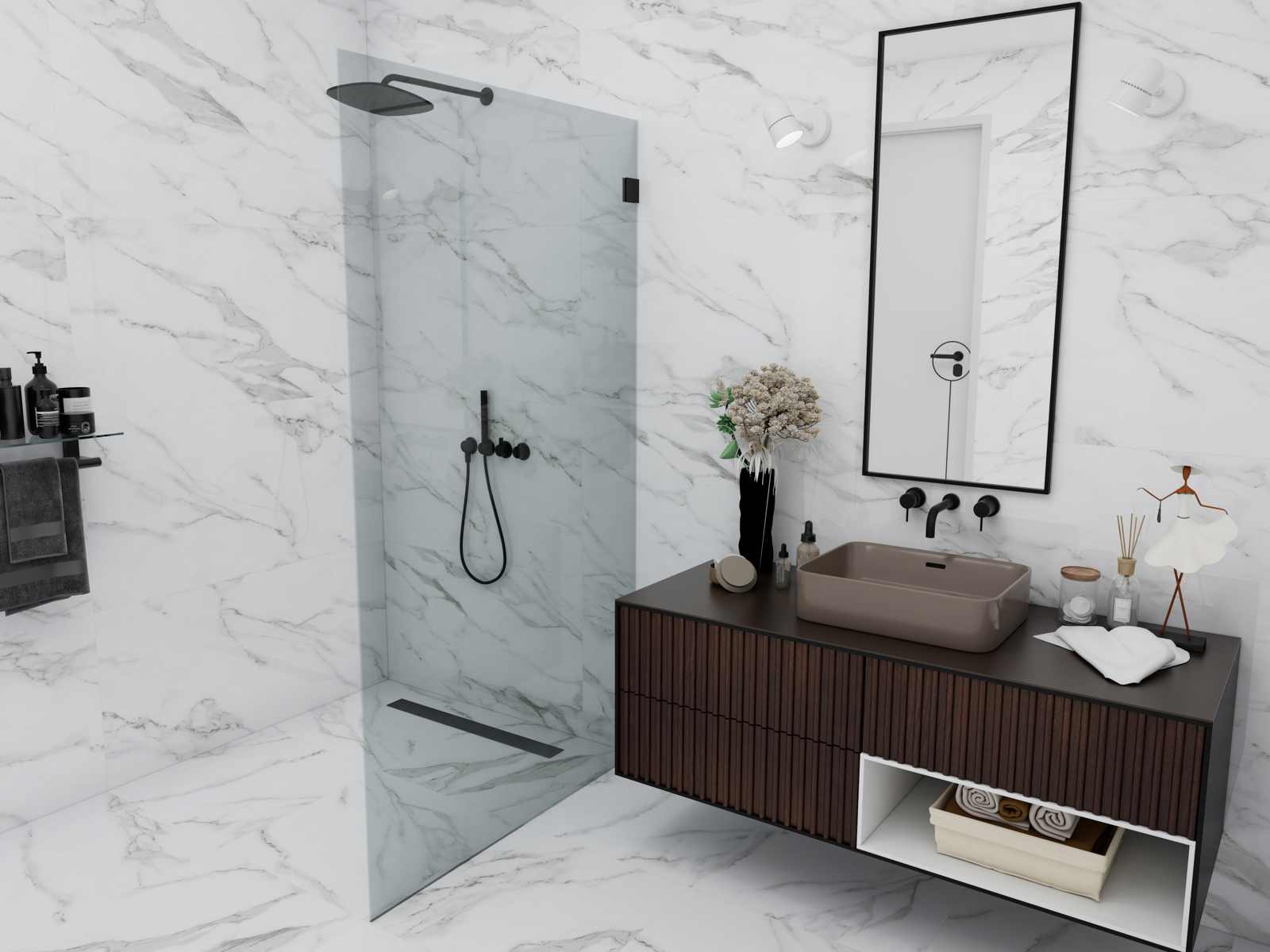 На пол Statuario Eva Статуарио Эва 60x60 - фото 8