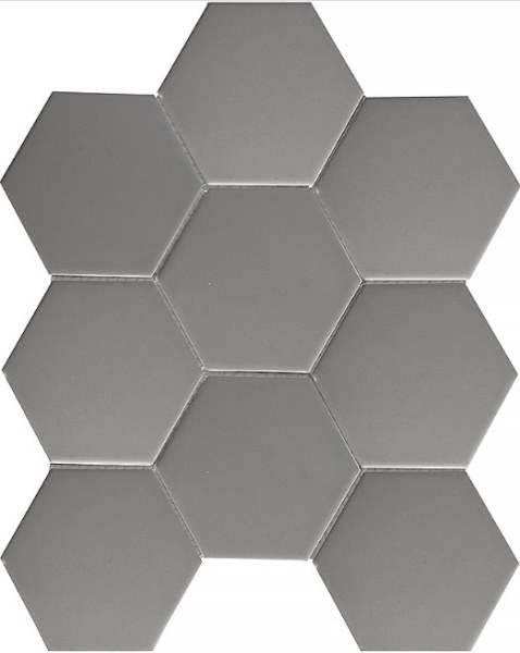 FQ21016 На стену Homework Hexagon big Grey Matt