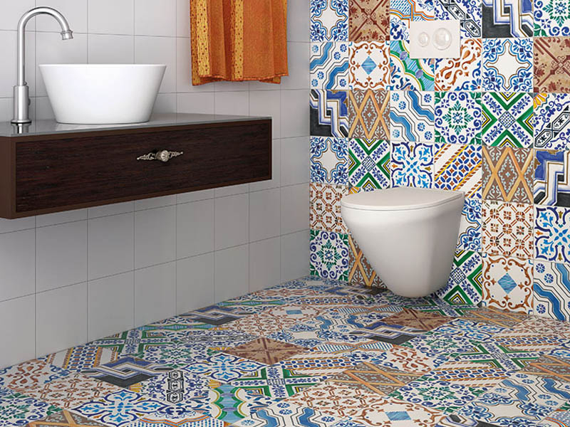 На пол Geomix Mugat Negro 22.3x22.3 - фото 5