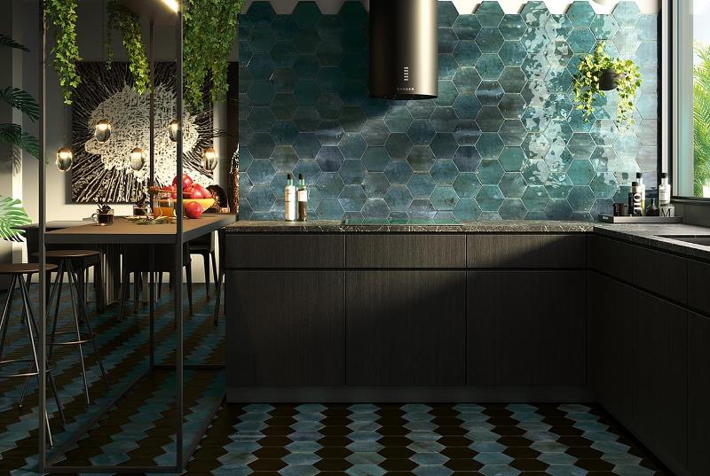 PT03154 На пол Hope Hex Blue Matt - фото 9