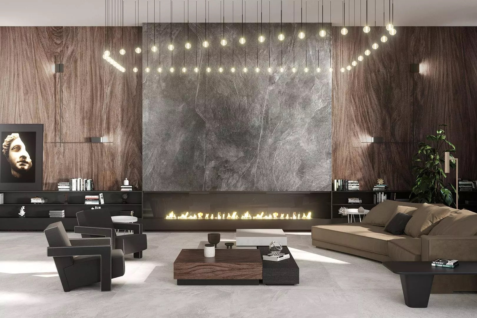 SG072302R6 На стену Noce/Ноче Уолнат коричневый лаппатированный обрезной 119.5x320х6 - фото 6