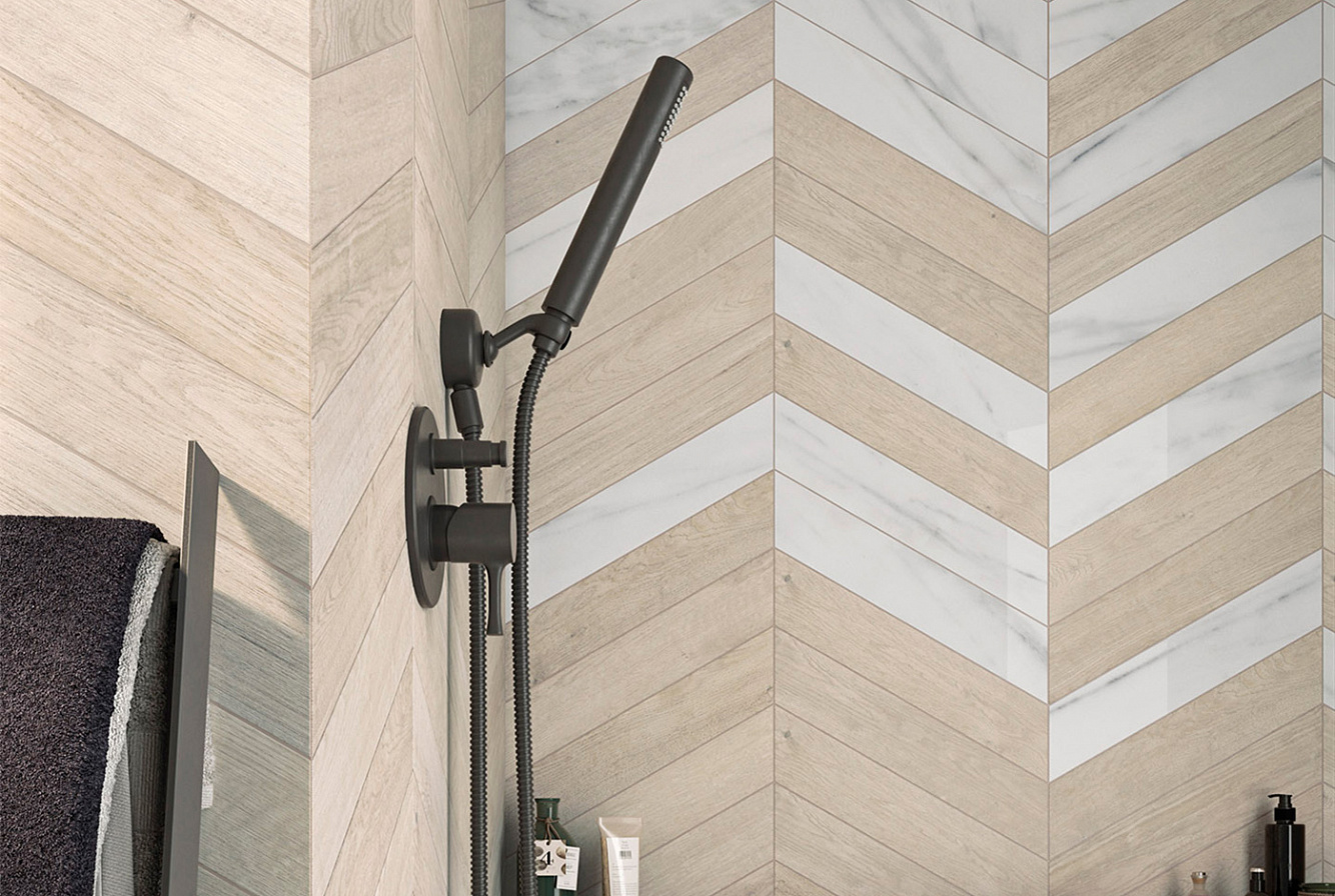 120279 На пол 60 Grad Chevron B Wood Dark - фото 23