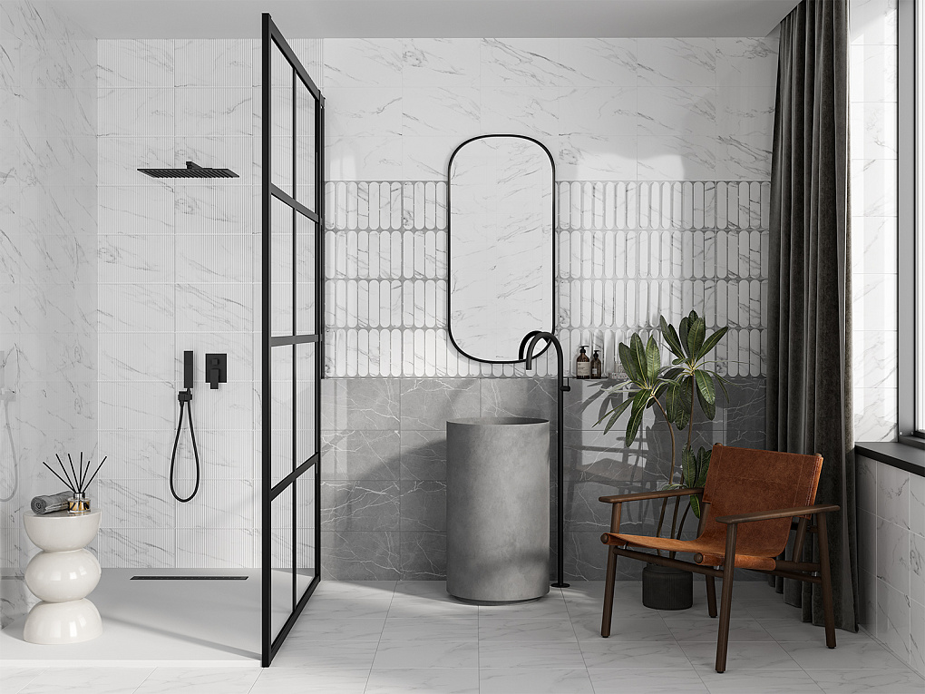 010100001582 На стену Арко Белый низ 03 25х40 - фото 9