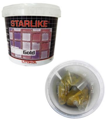  Декоративные добавки для затирок GOLD Добавка золотого цвета для STARLIKE 150 г