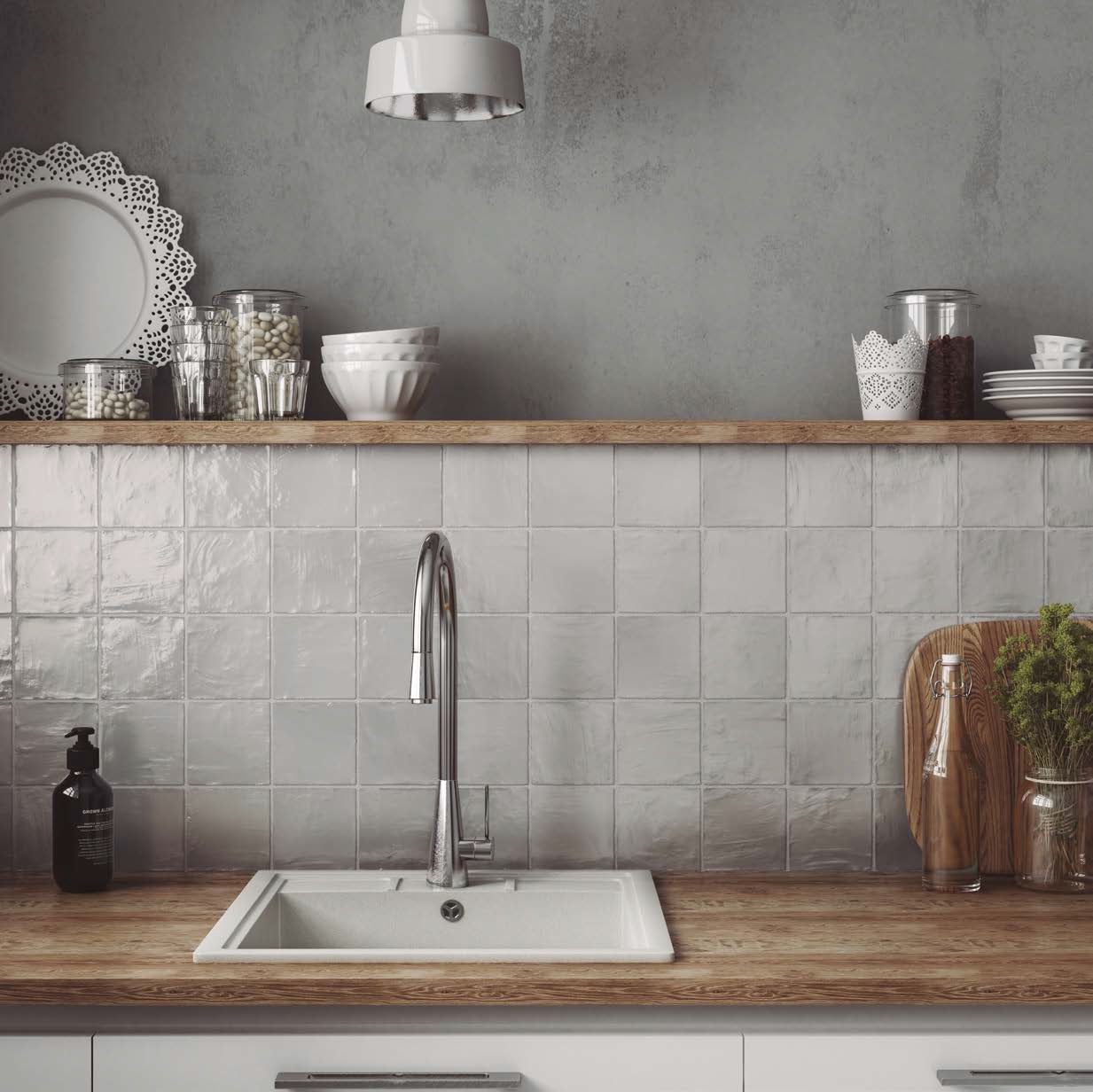 23256 На стену Mallorca Black 6.5x20 - фото 2