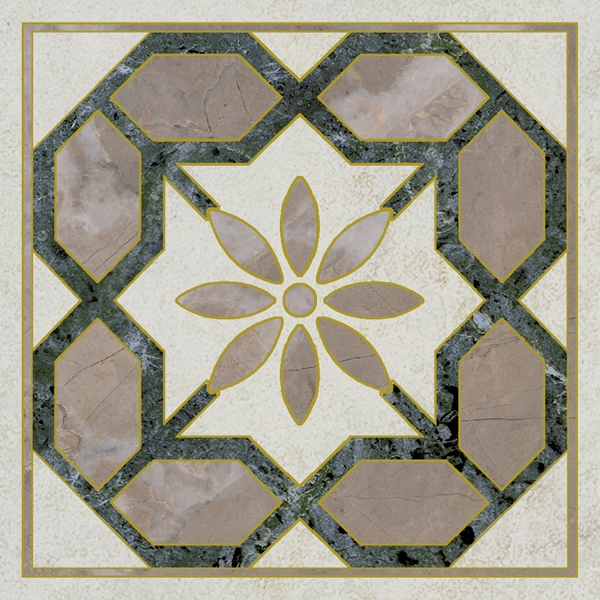 OS/A283/SG606220RL Декоративная вставка Серенада Вставка 1 Лаппатированный Обрезной 7.2x7.2 - фото 3