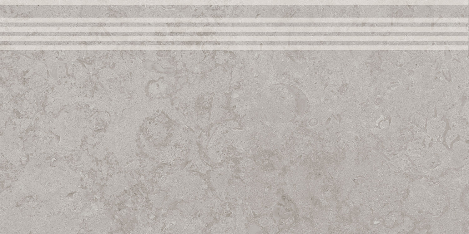 DD205220R/GR Ступень Про Лаймстоун Серый натуральный с насечками 9мм 60х30 - фото 2