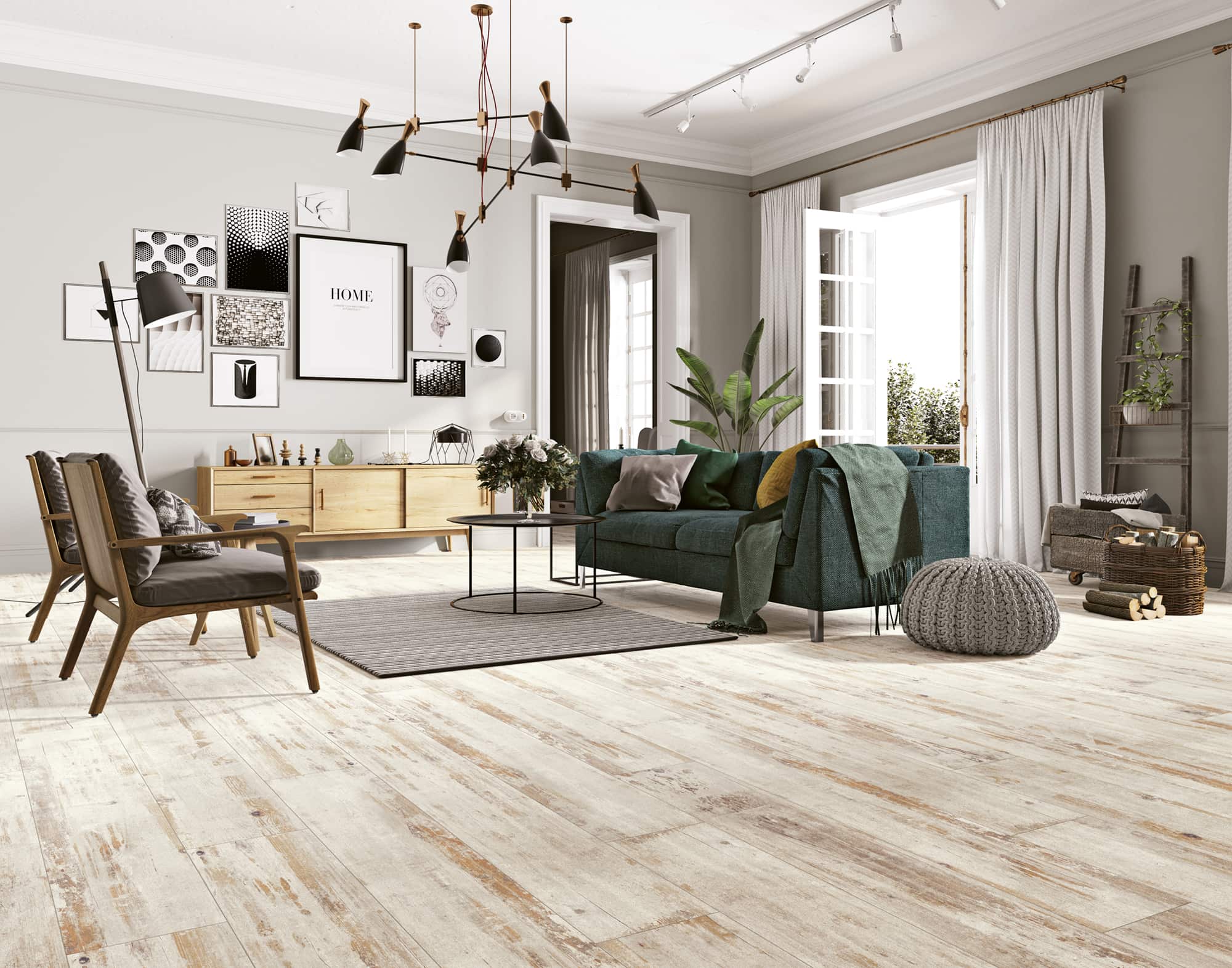 На пол Shabby Grey 22.5x90 - фото 3