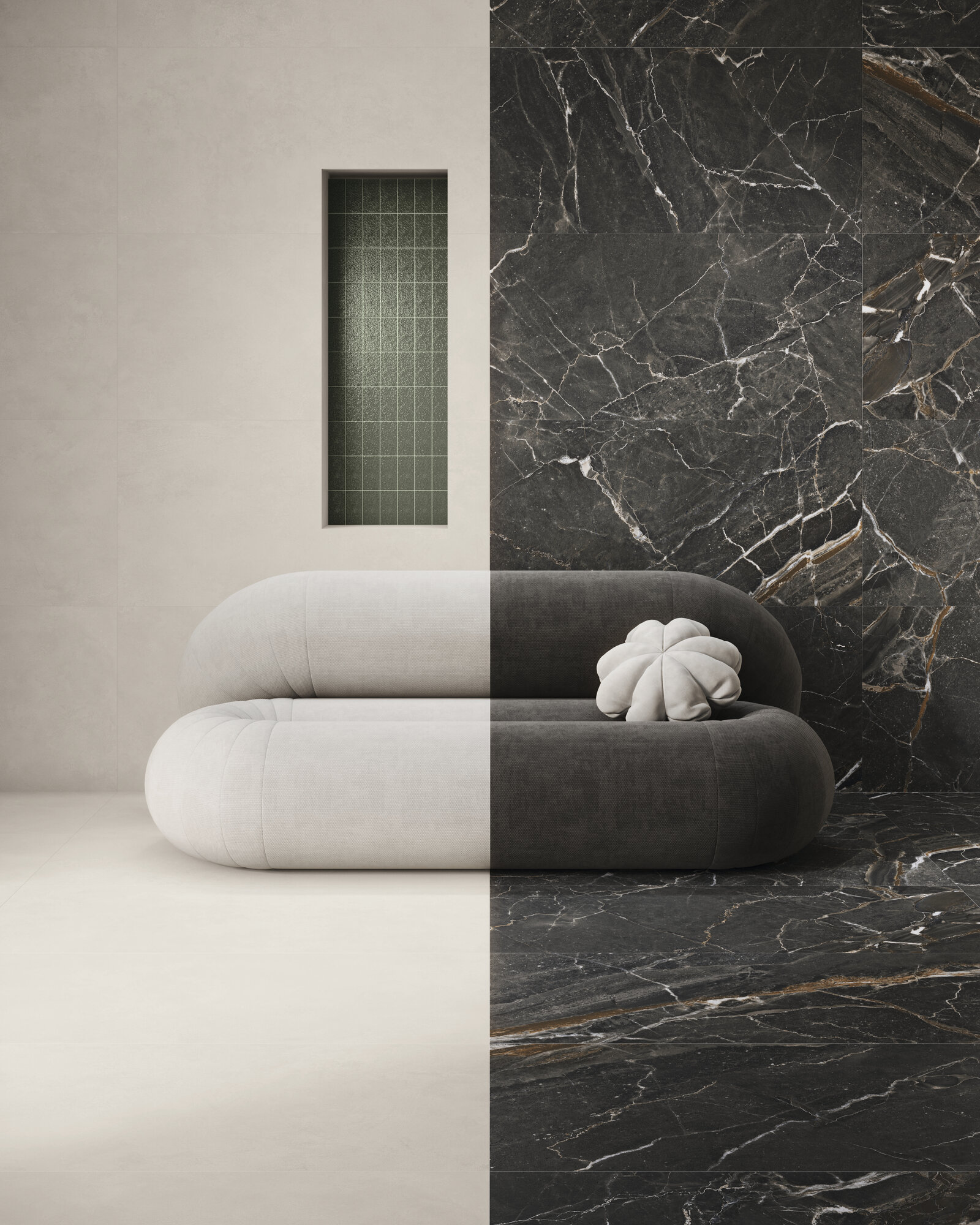 A044788 На пол Colemanite Stone Grey Rect 60x120 - фото 5