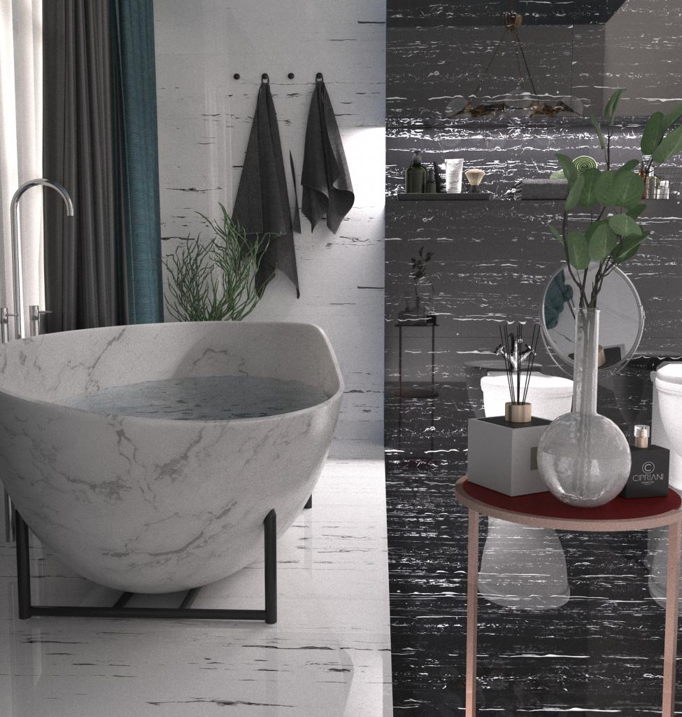 На пол Portoro 3083 Diamond Portoro High Glossy 60*120 - фото 4