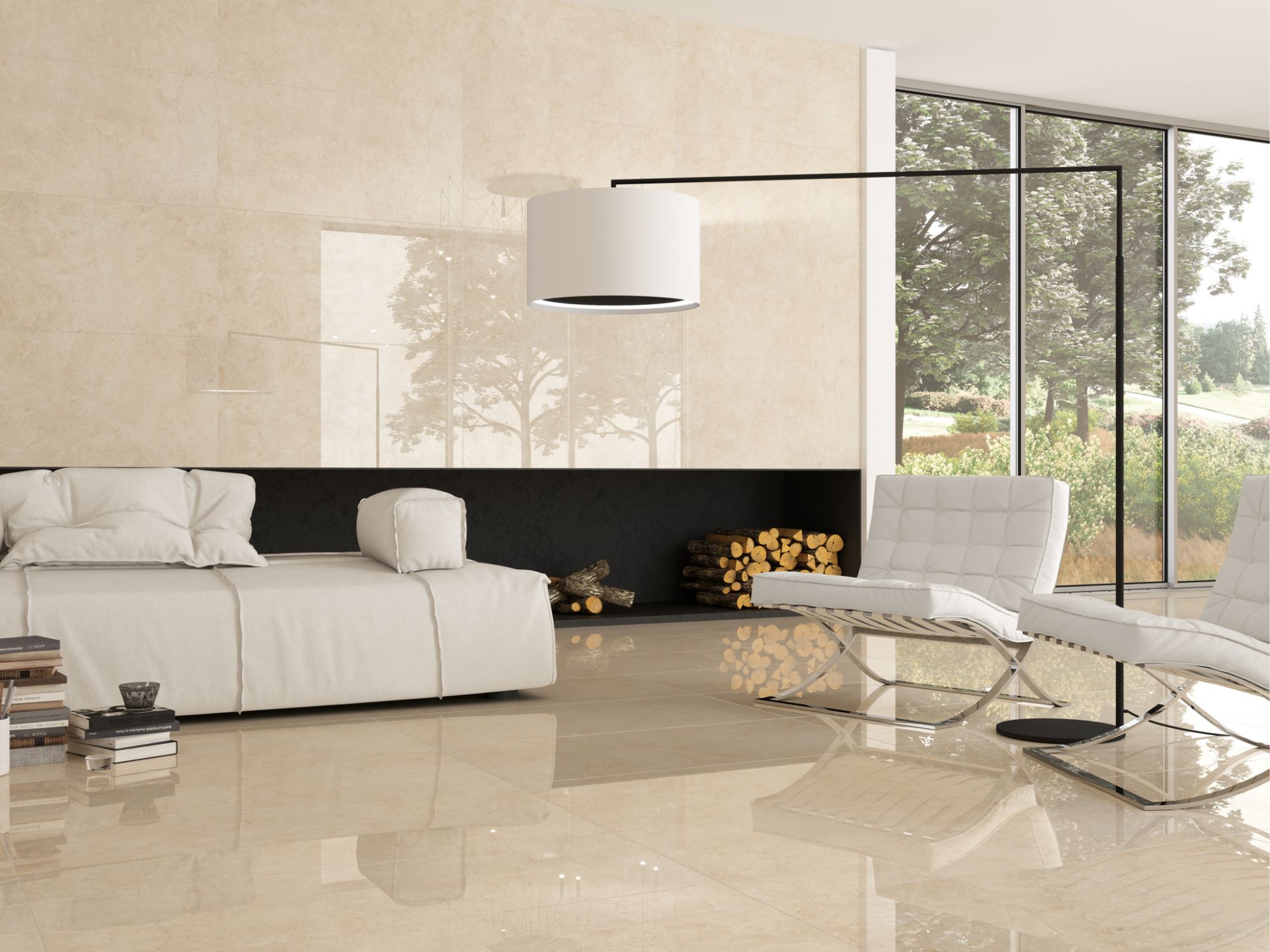 На пол Crema Marfil Pulido Rect Porcelanico 60x120 - фото 4