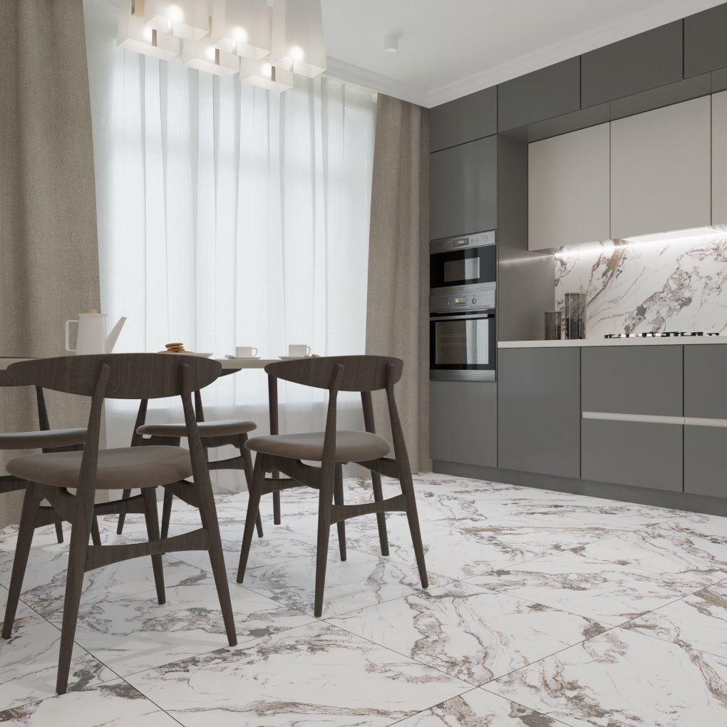 TP66М14 На пол Тайшань White Mat - фото 6