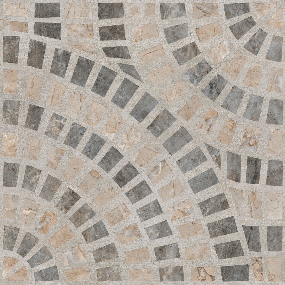 K949793LPR01VTE0 Декор Marble-X Marble-Beton Круговой Темный Лаппато R9 Ректификат 60х60