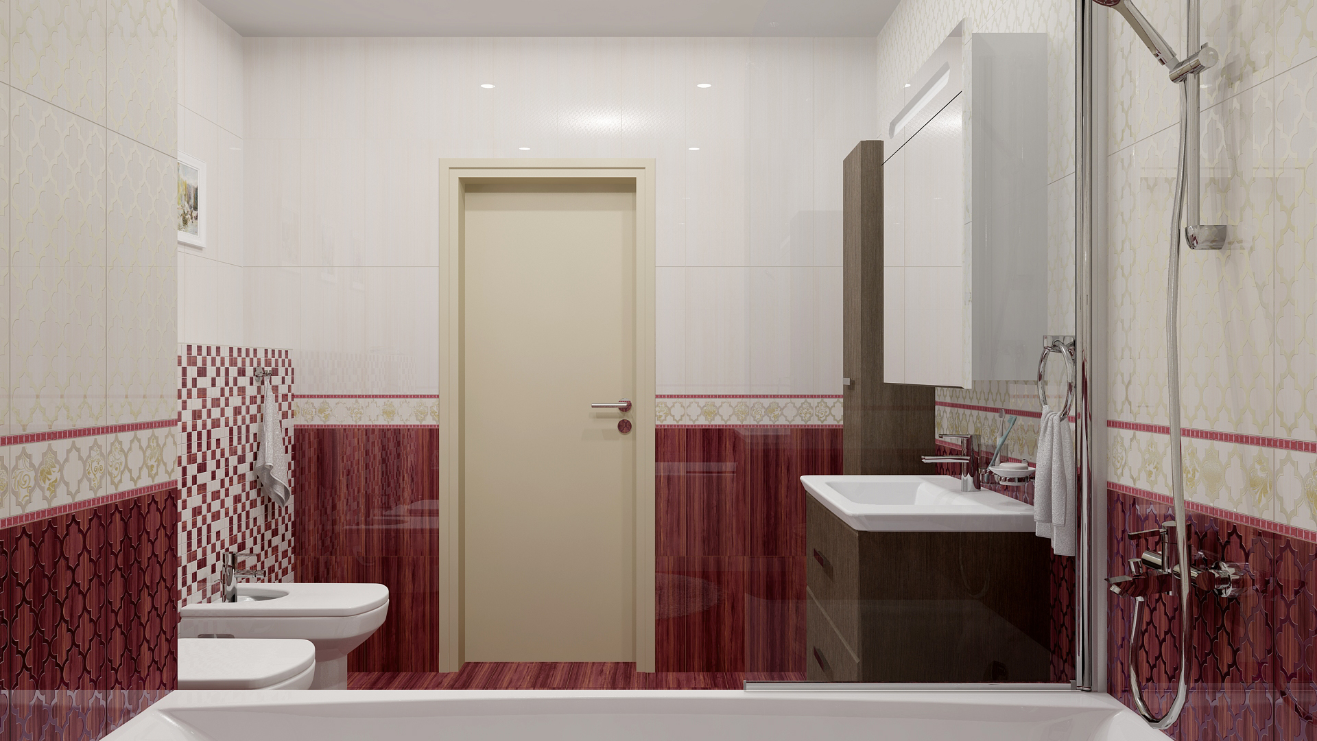 Декор Buhara Dec. Бордо - фото 7