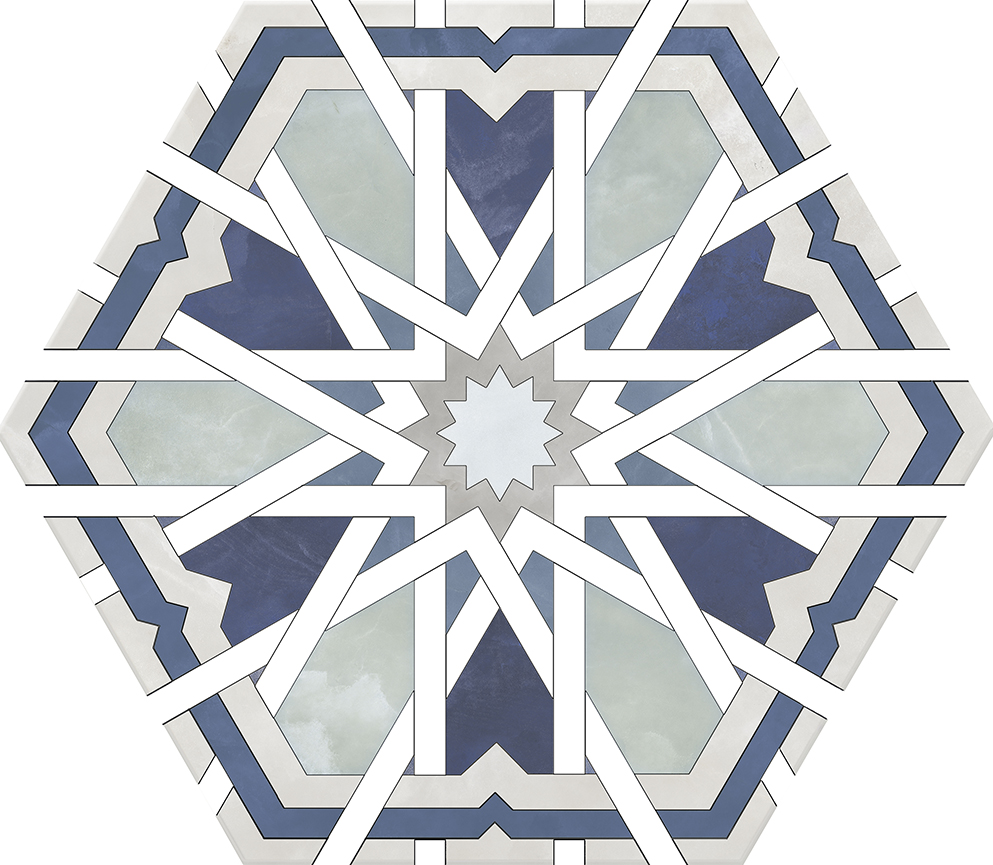 На пол Radiant Blue 20x24