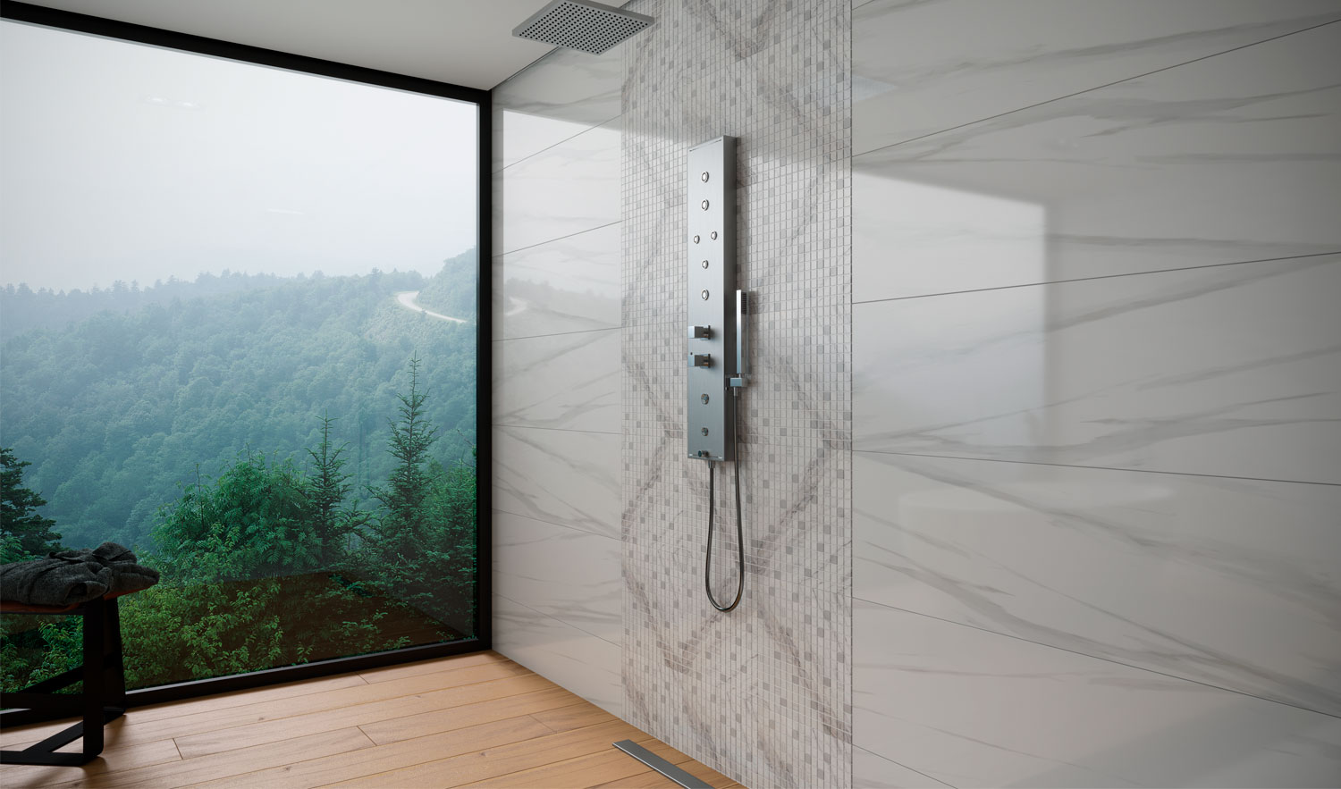 925 На стену Calacatta Mos. White gold - фото 2