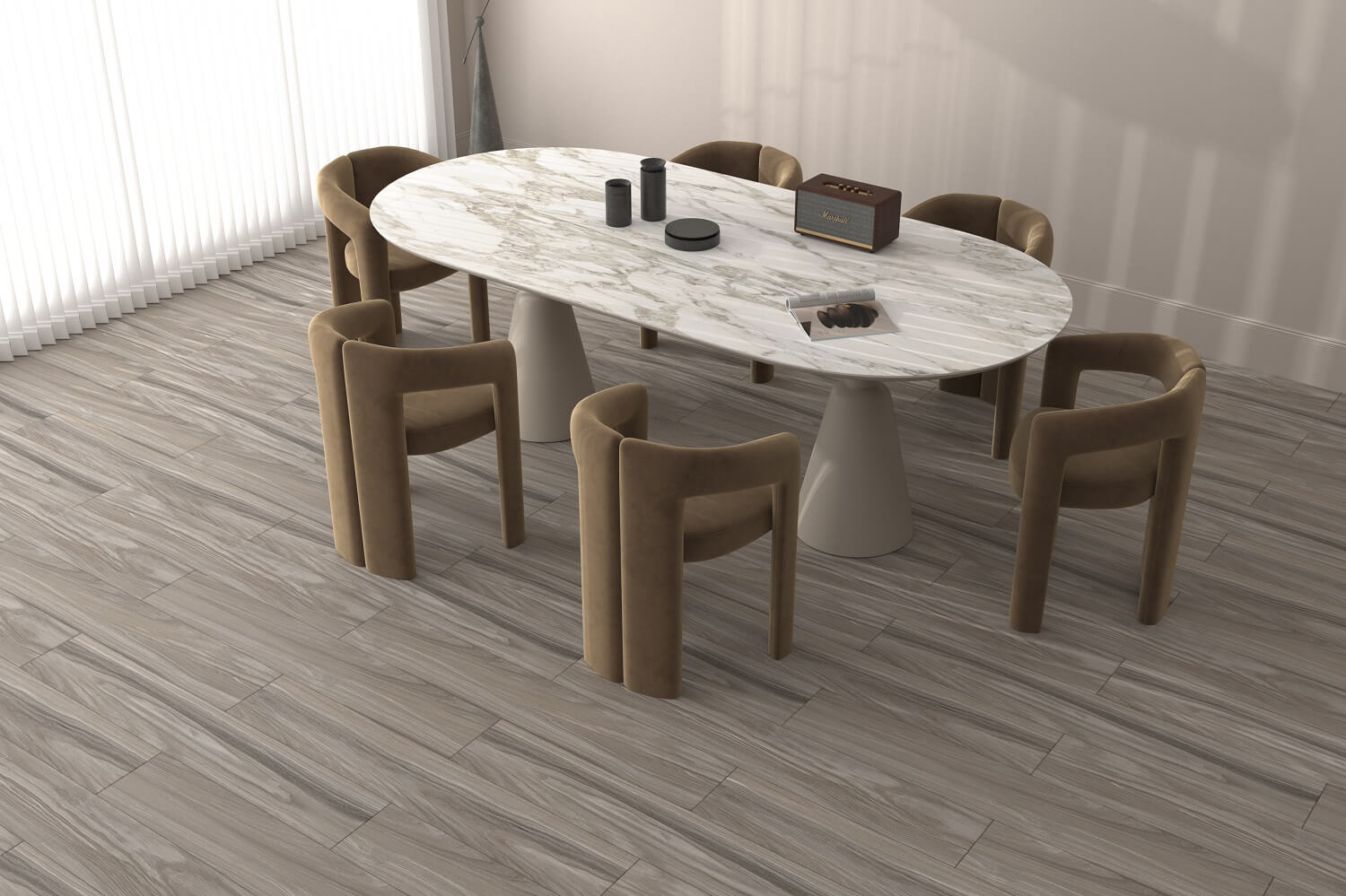 На пол Payton Wood Grey Matt 20x120 - фото 8