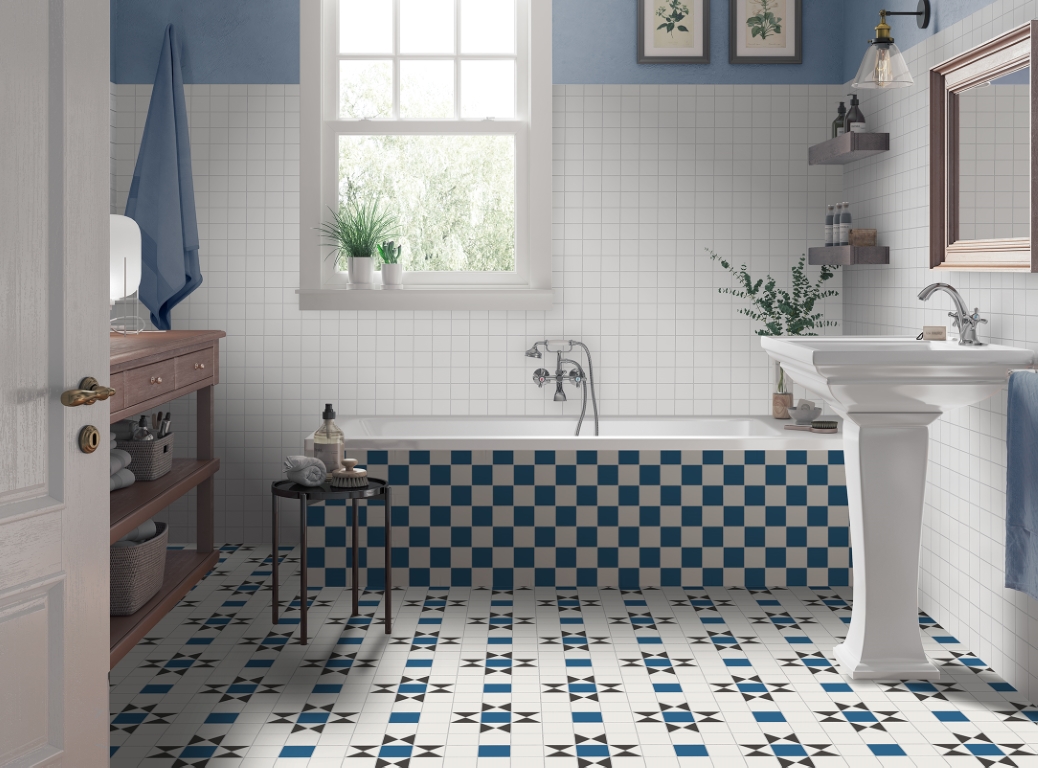 На пол Victorian Dreams Queen Blue 45.2x45.2 - фото 4