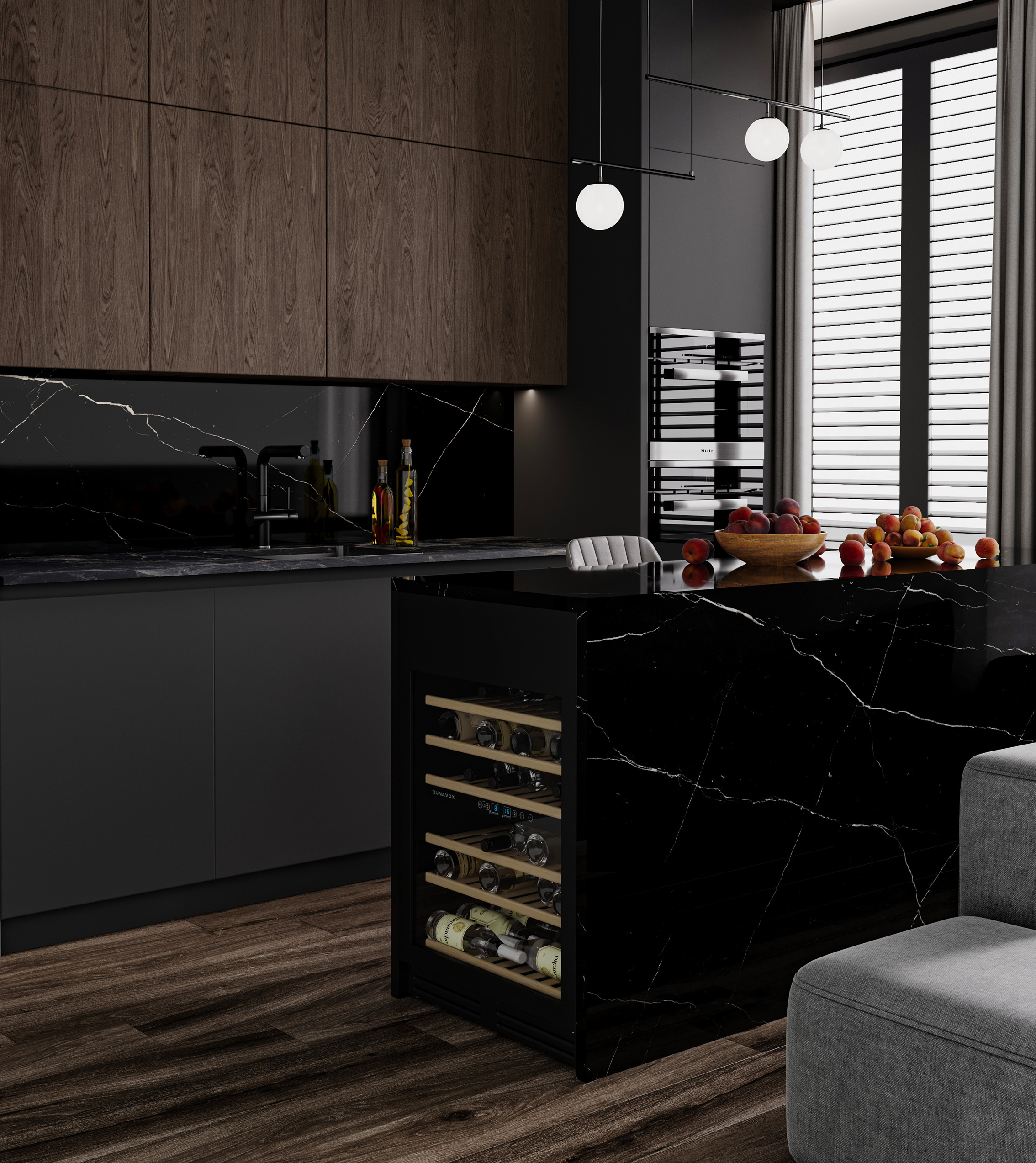 На пол Polished Nero Marquina 2700х1200х6 - фото 27