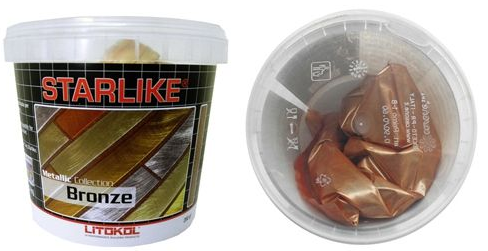  Декоративные добавки для затирок BRONZE Добавка бронзового цвета для STARLIKE 200 г - фото 2