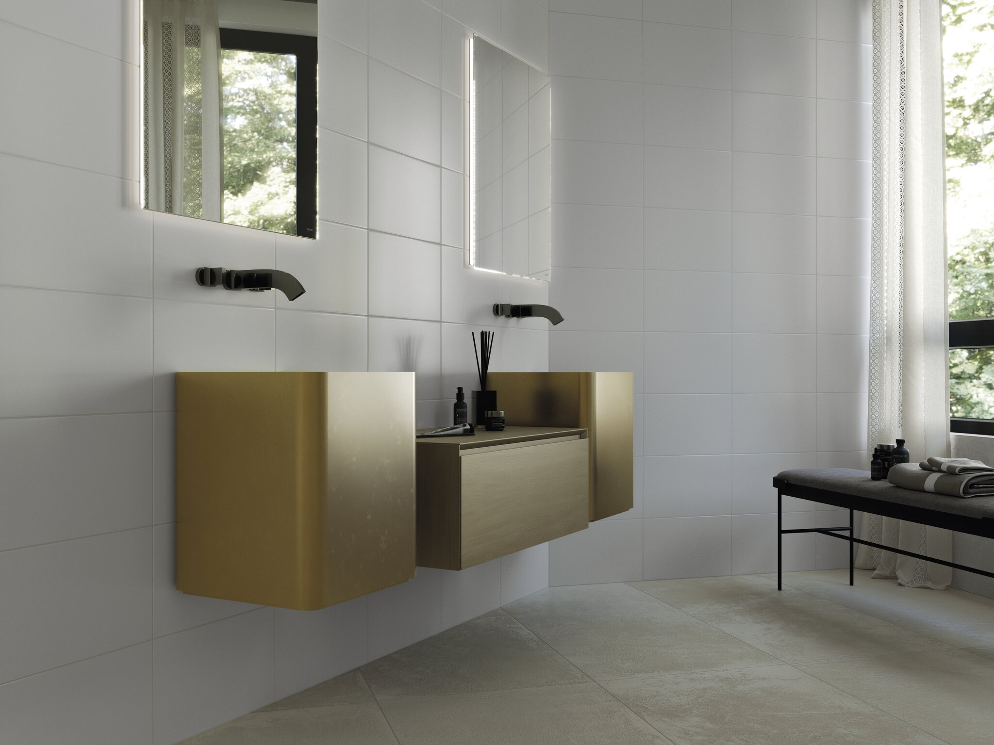 На стену Blanco Mate 10x10 - фото 12