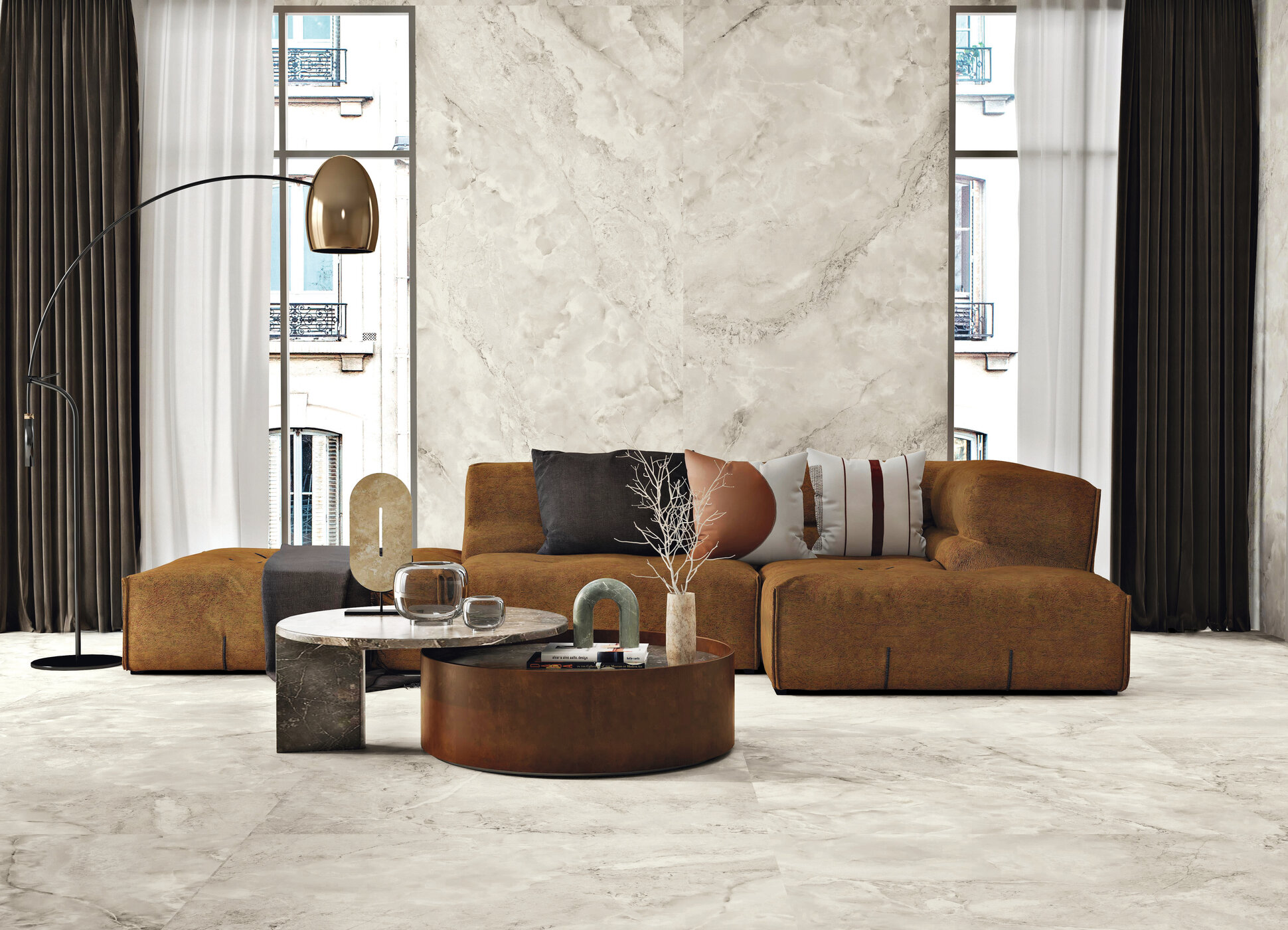 На пол Aura Snow Natural 6mm 120x280 - фото 16