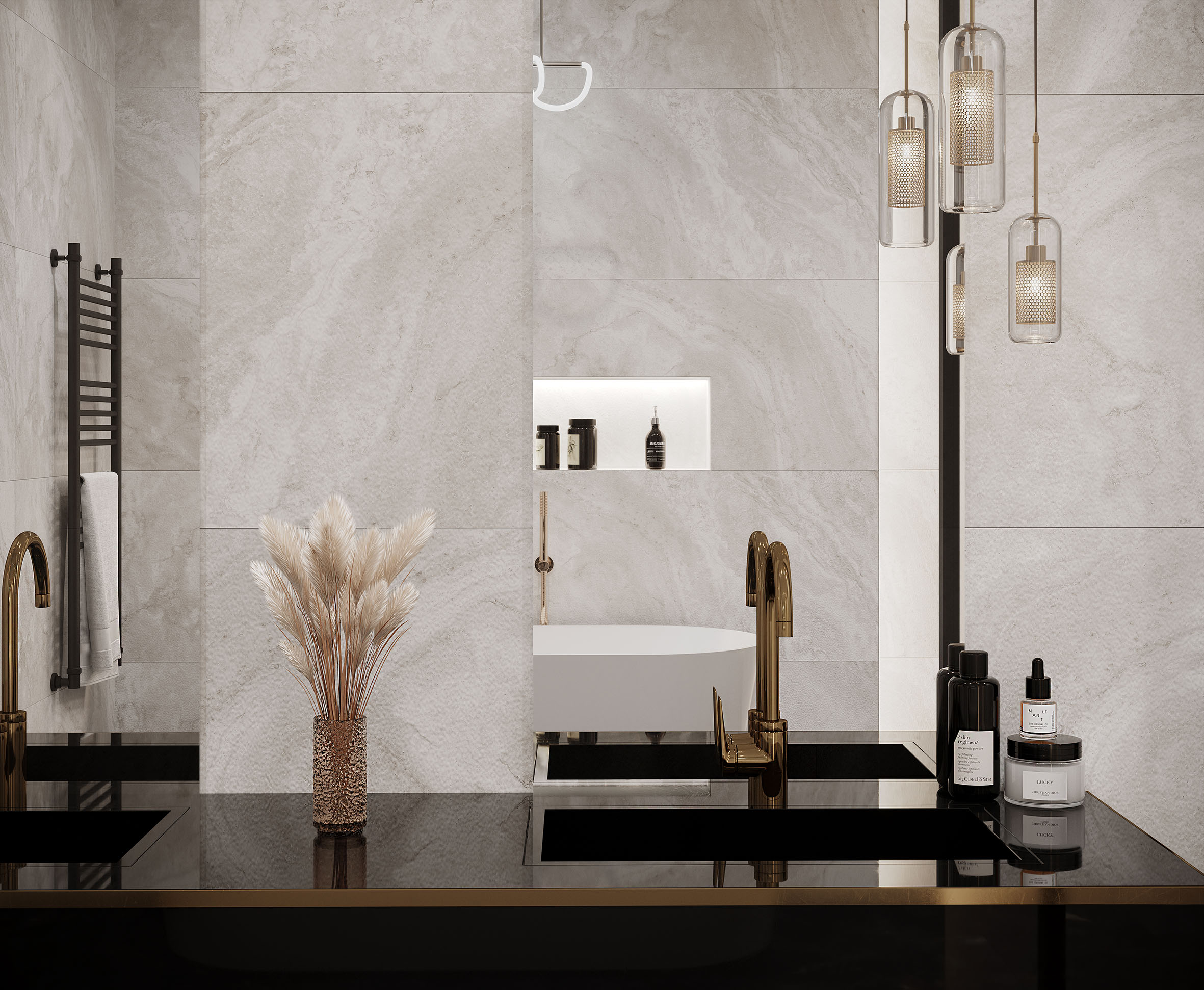 На пол Titan White 60x120 Cтруктурный - фото 7