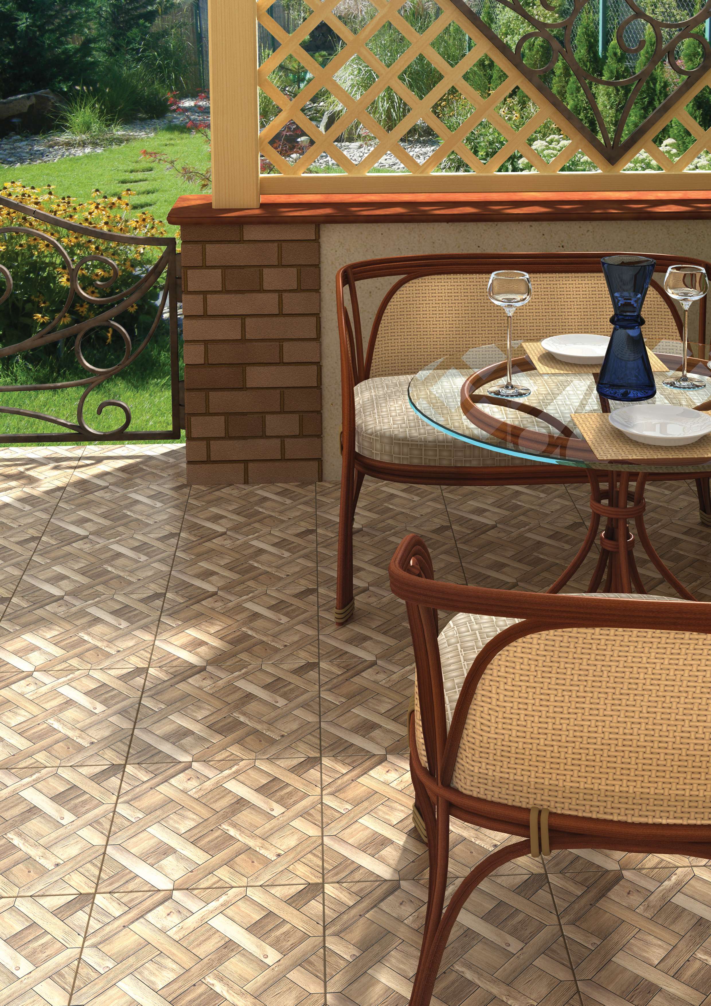 На пол Родос Палевый 412x412 - фото 2